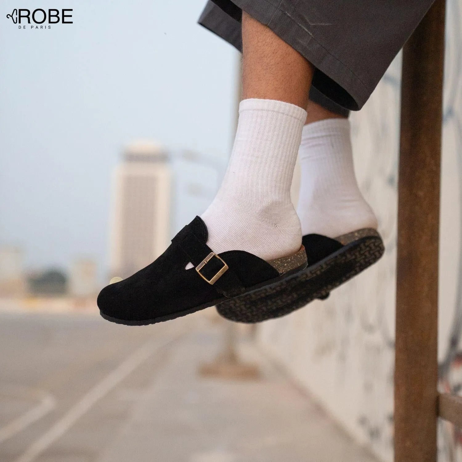 Morven | Sabots homme confortables en daim doux