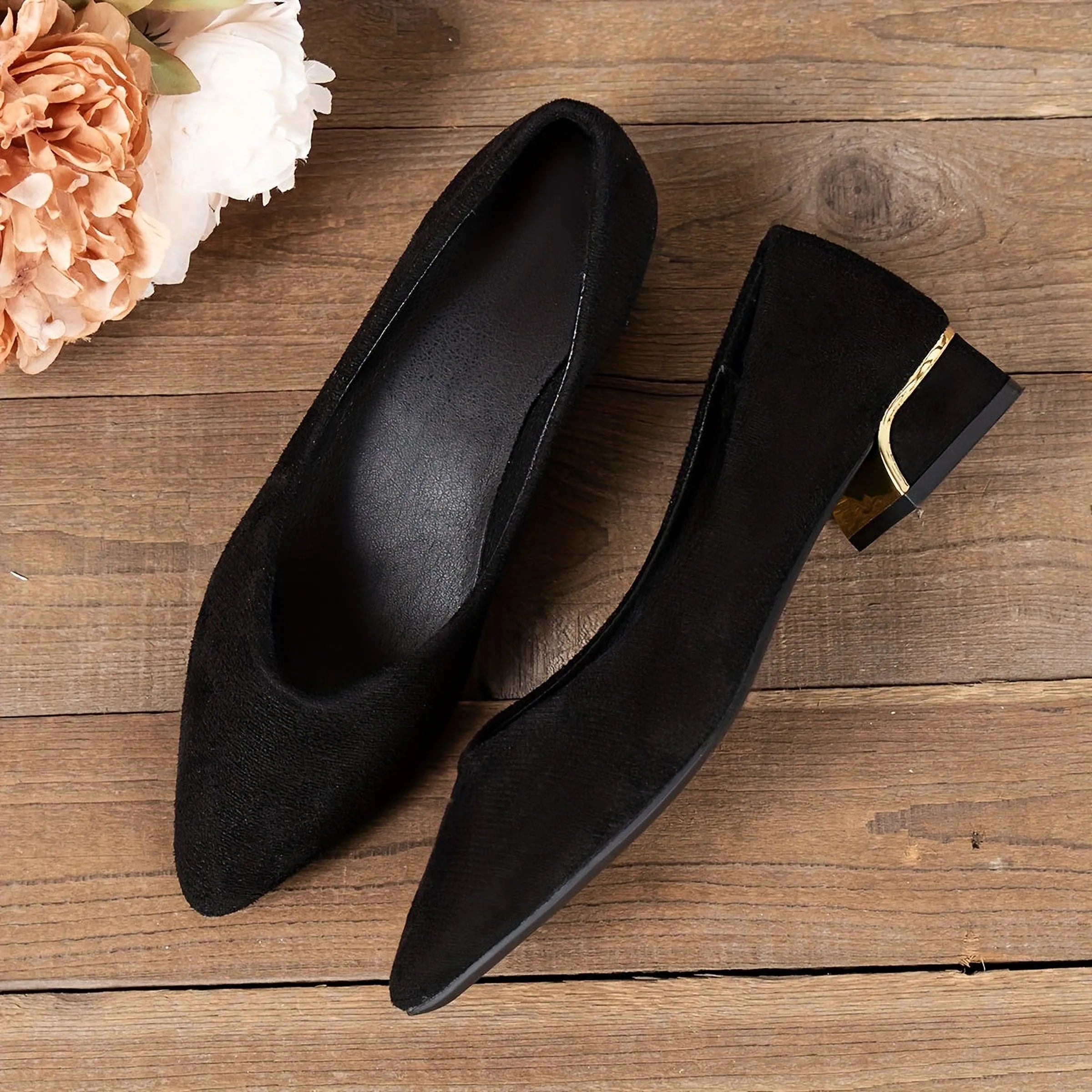 Naya Ombre | Escarpins chunky noirs polyvalents pour femmes