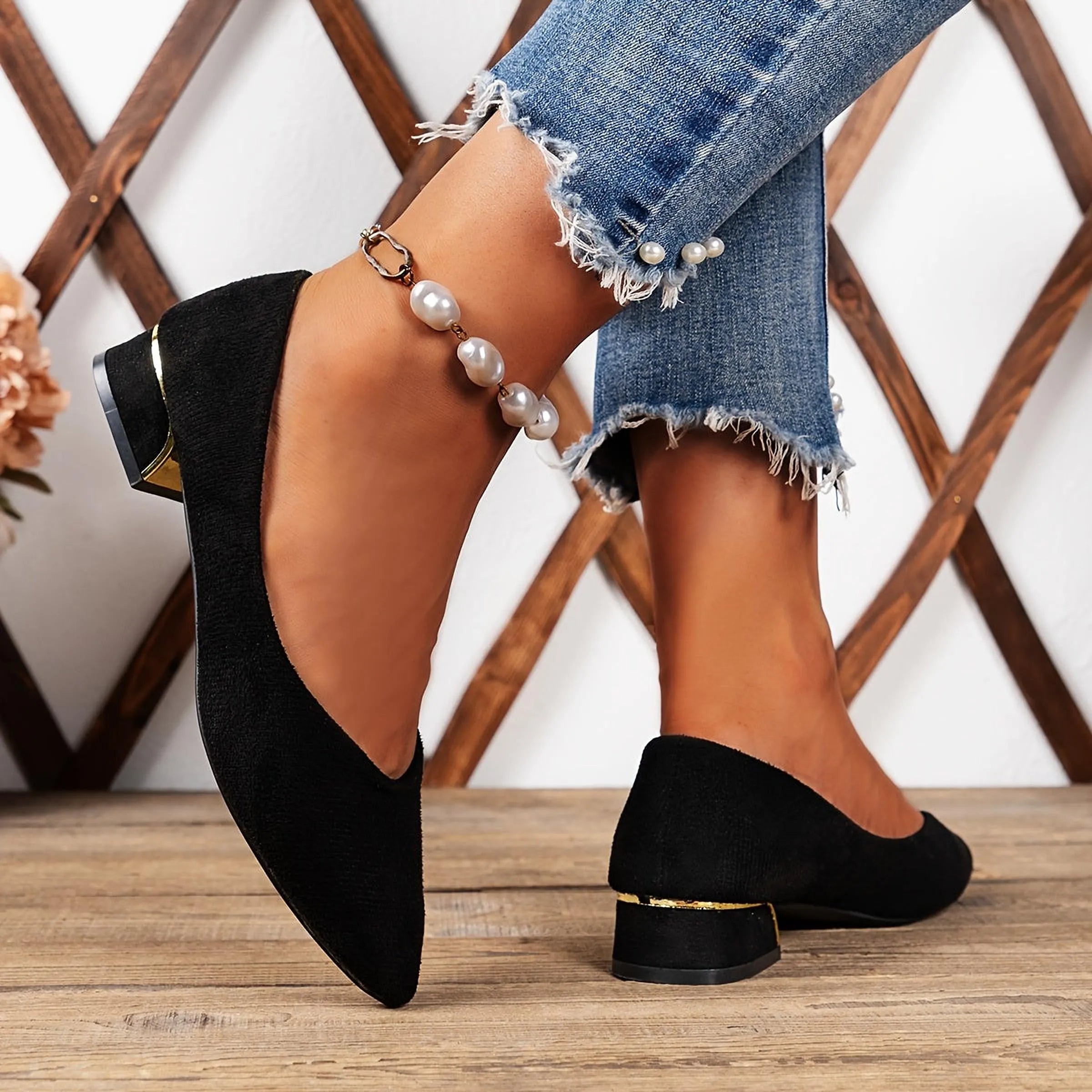 Naya Ombre | Escarpins chunky noirs polyvalents pour femmes