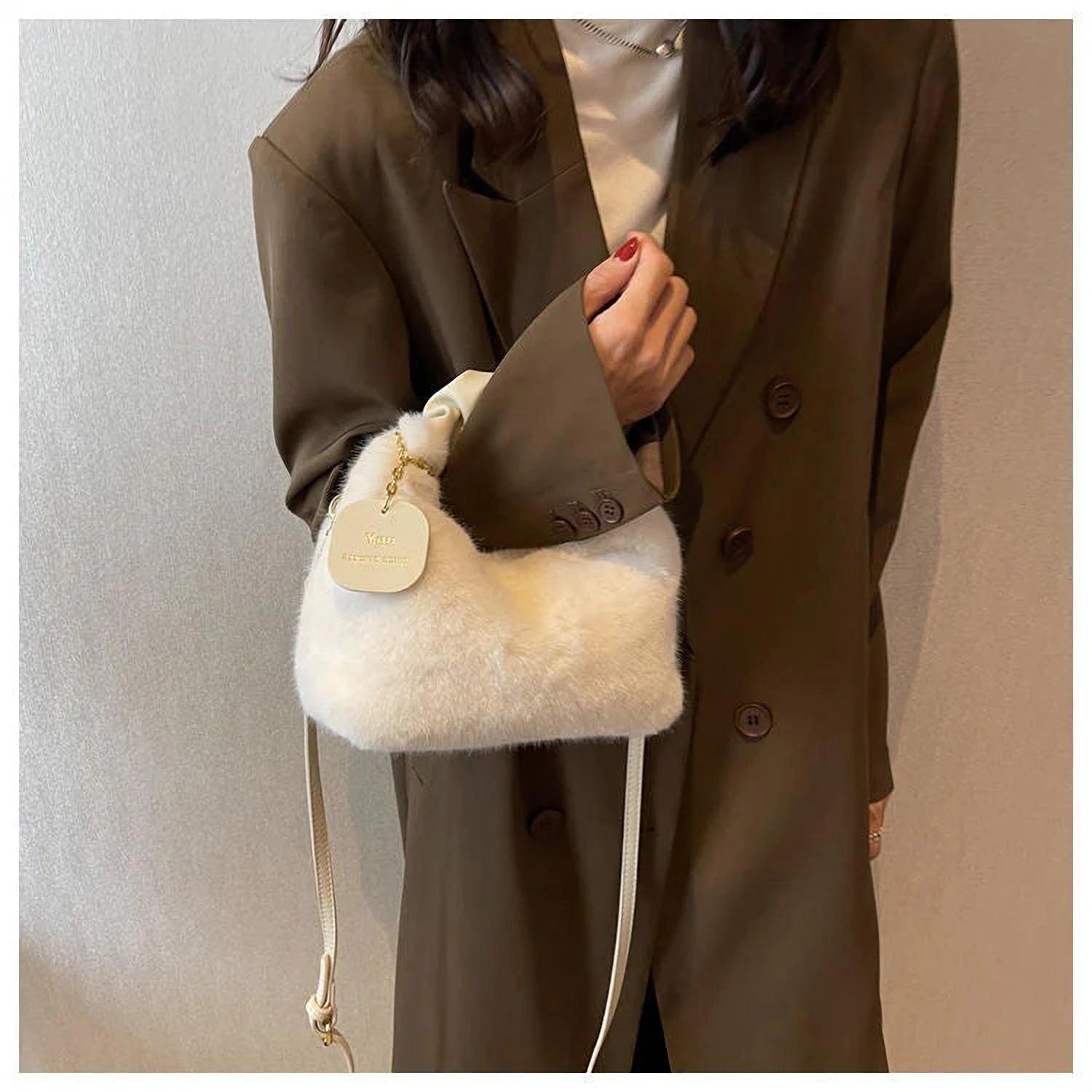 Sachet Chic en Coton | Sac Fourre-Tout Élégant pour Femmes