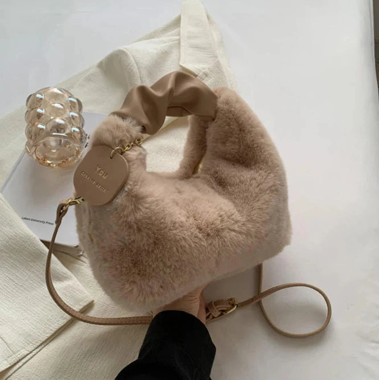 Sachet Chic en Coton | Sac Fourre-Tout Élégant pour Femmes