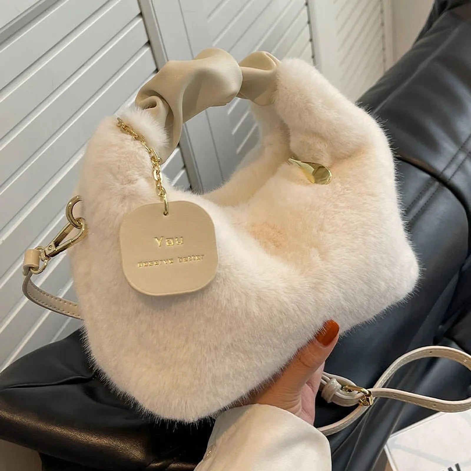Sachet Chic en Coton | Sac Fourre-Tout Élégant pour Femmes