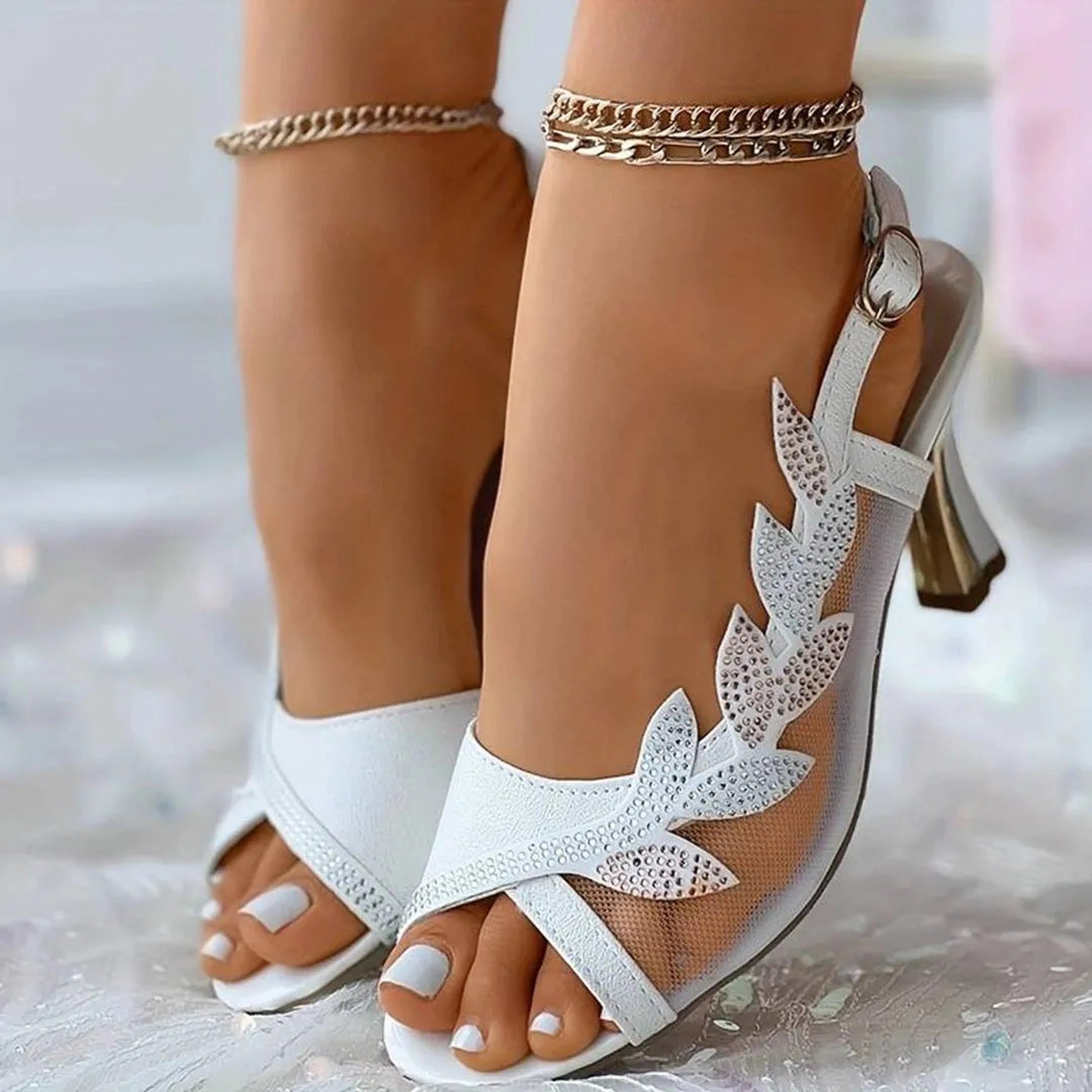 Sandales à talons Liora | Mesh respirant et élégance féminine
