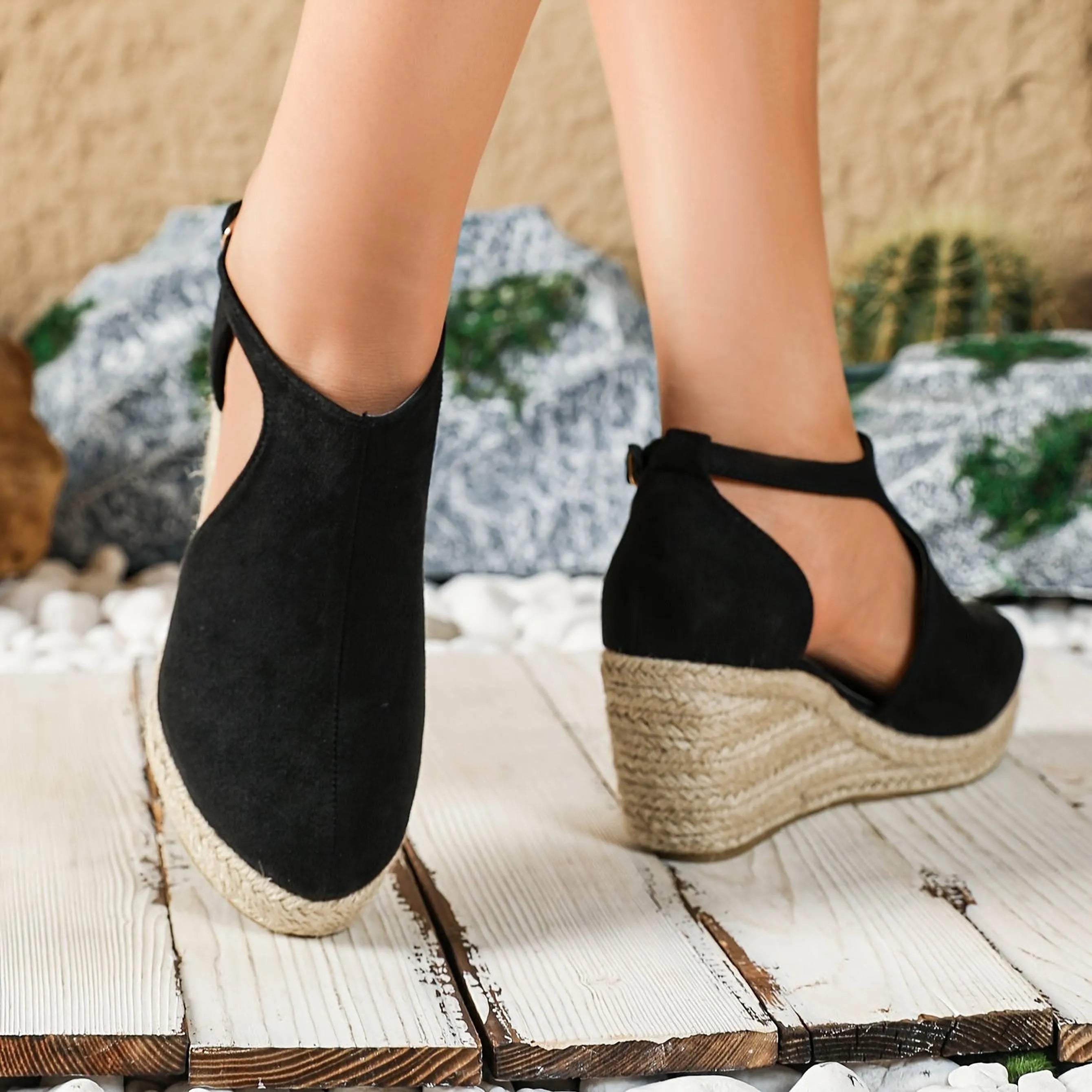 Sandales espadrilles Maribel | Confort compensé et style chic