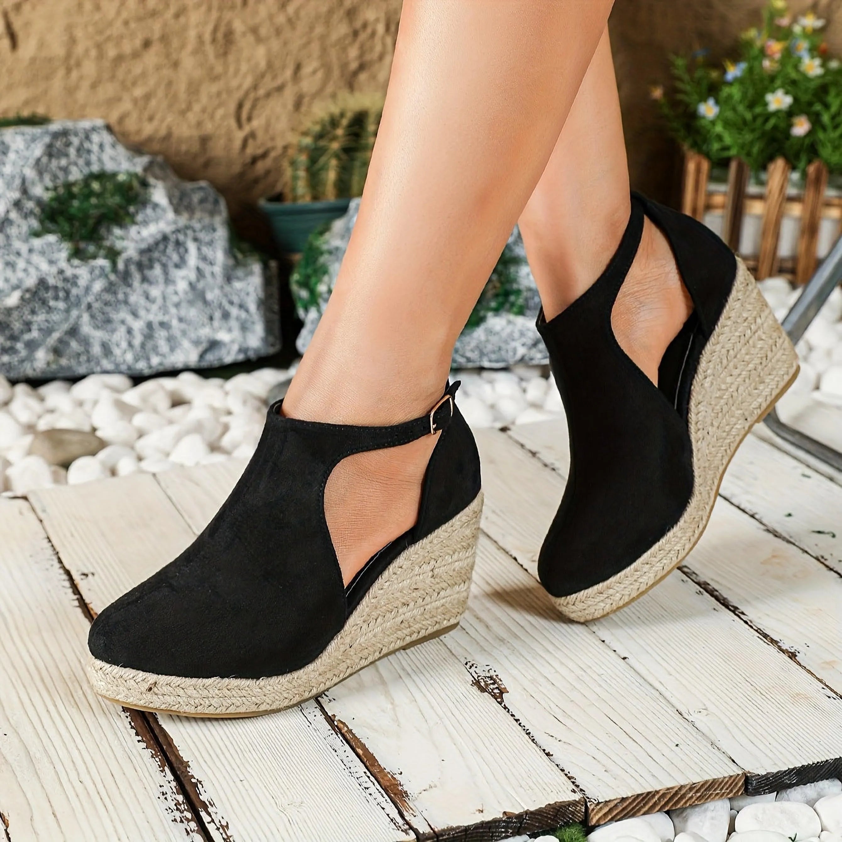 Sandales espadrilles Maribel | Confort compensé et style chic