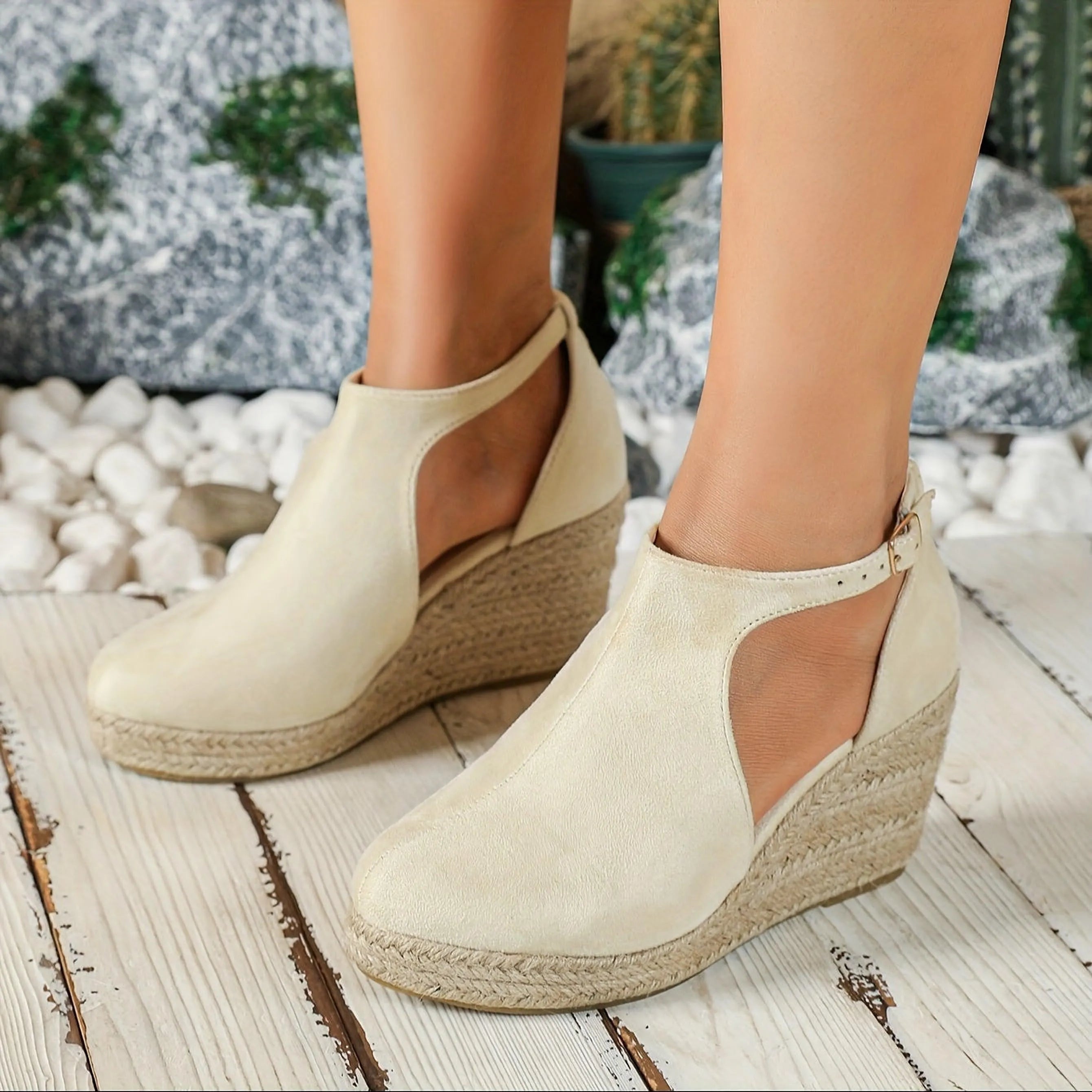 Sandales espadrilles Maribel | Confort compensé et style chic