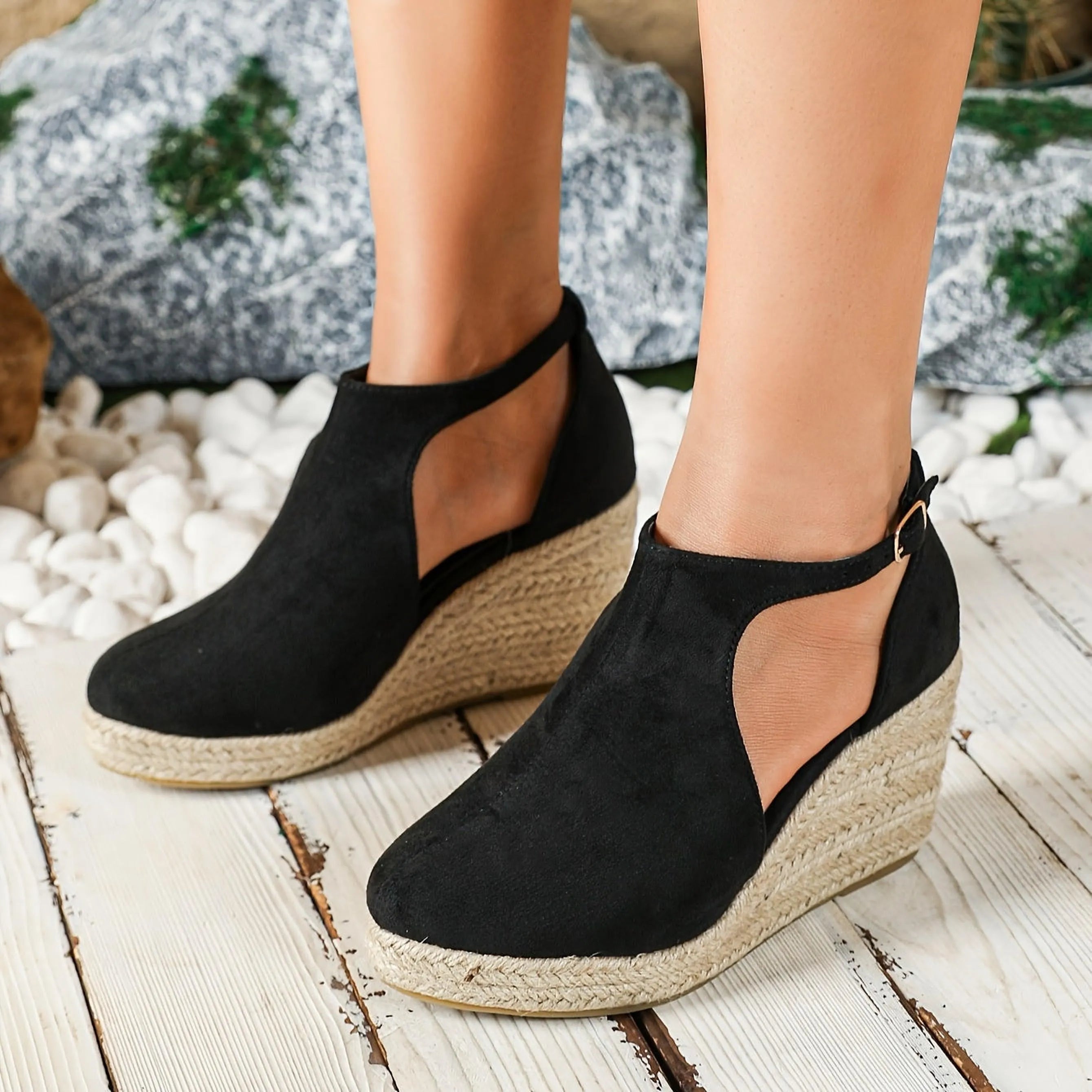 Sandales espadrilles Maribel | Confort compensé et style chic