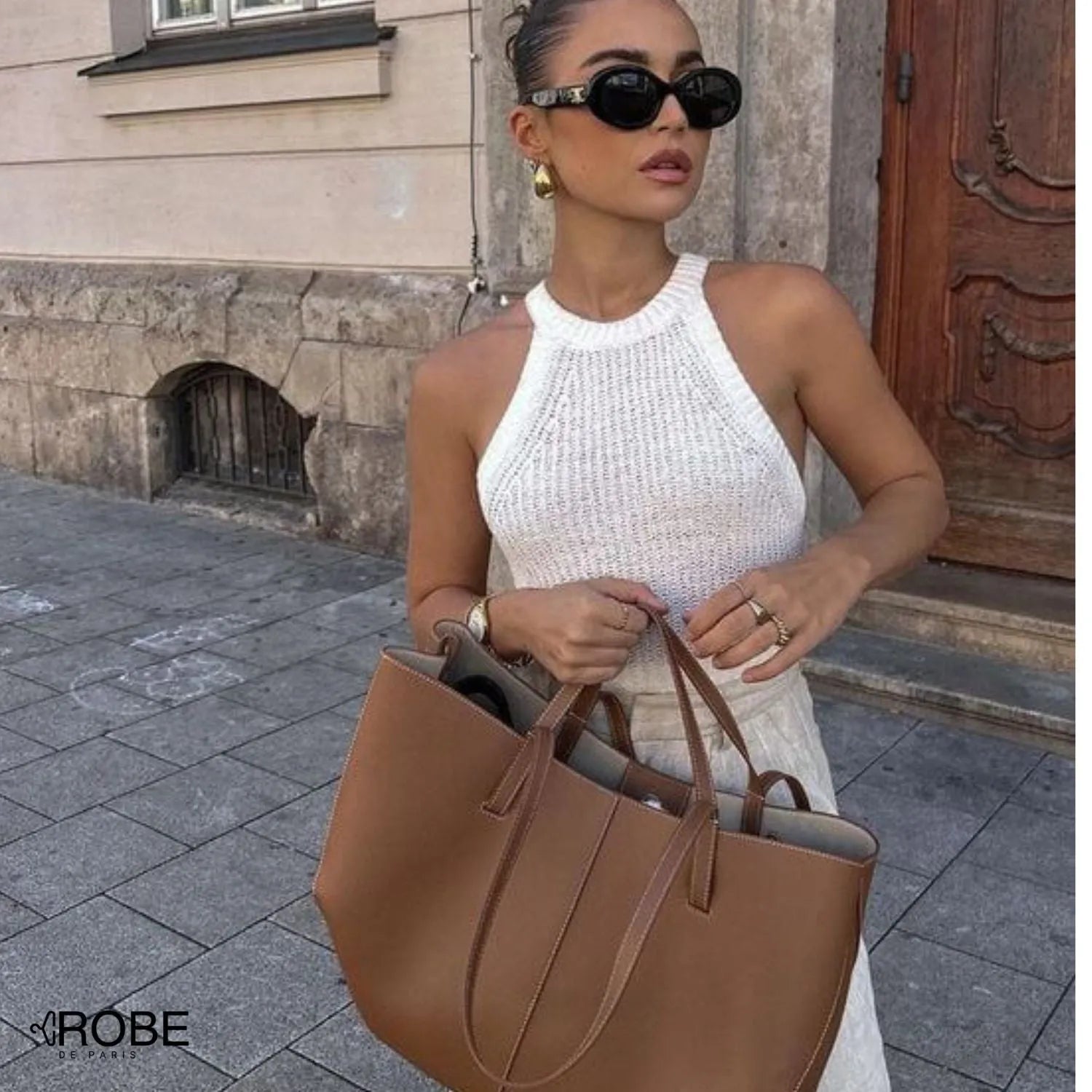 Tendance Rétro Sac | Grand Sac Fourre-Tout Femme pour un Style Vintage