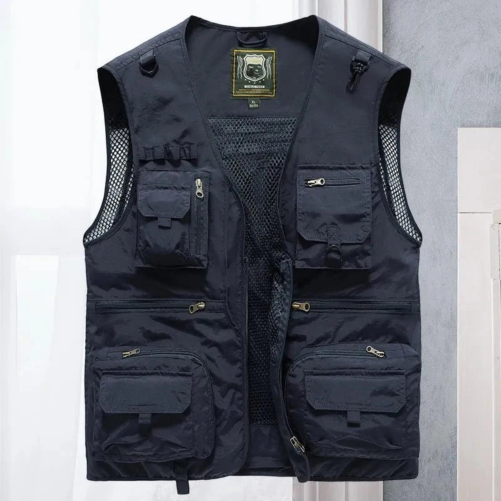 Veste Action Hommes | Gilet Utilitaire Multi-Poches Pratique