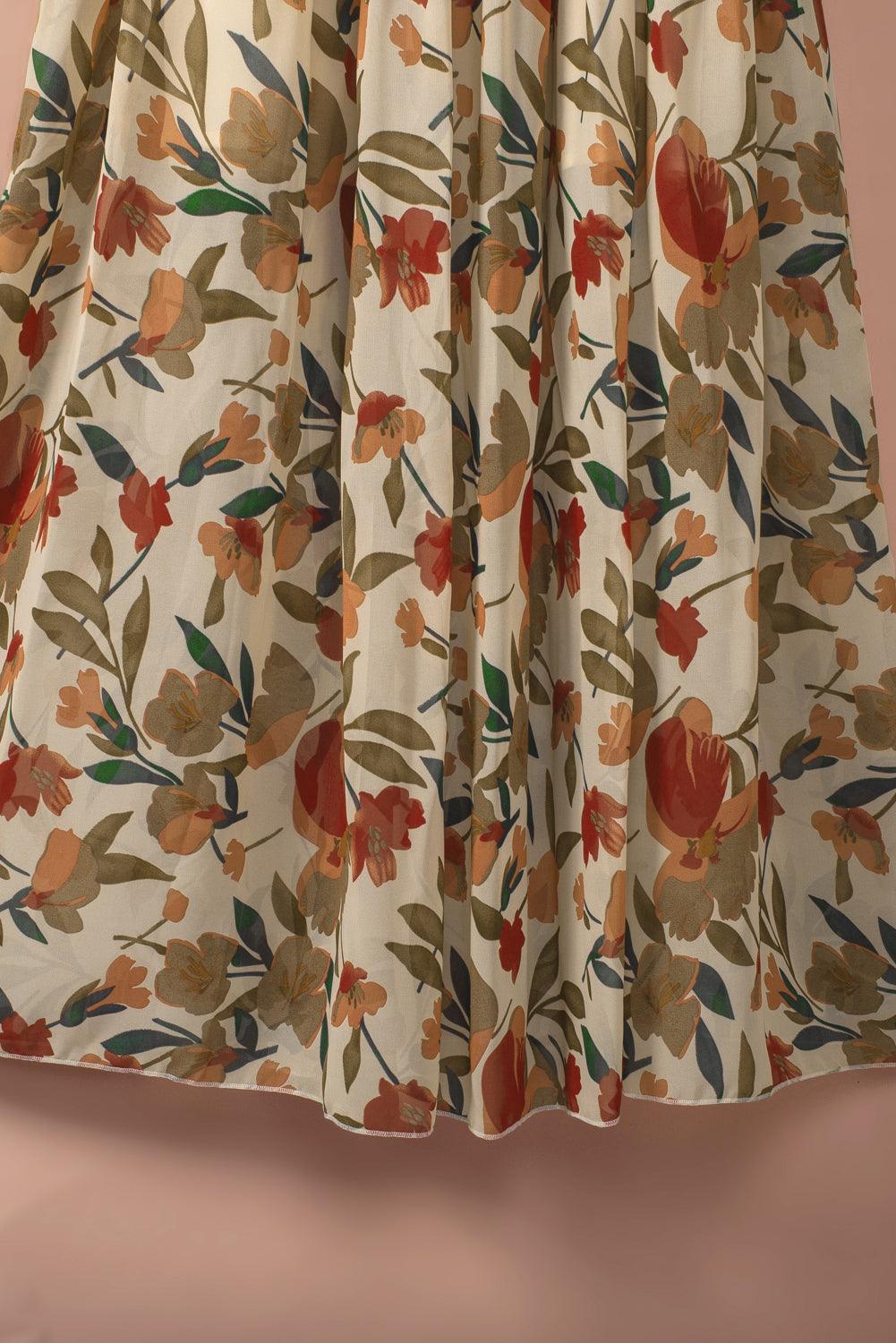 Maxi robe étagée élégante Wild Lotus pour toutes occasions