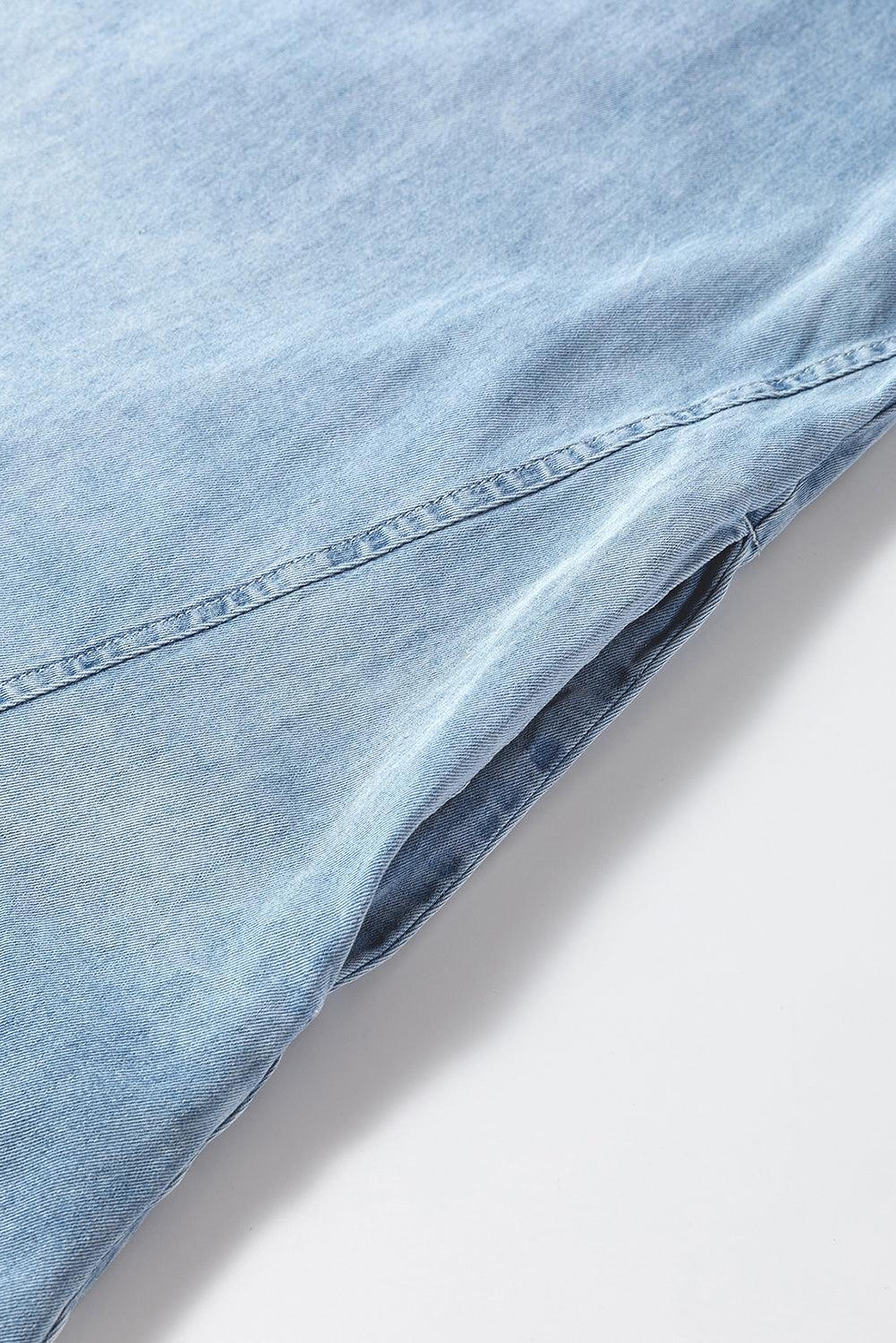 Robe en chambray sans manches, parfaite pour l'été