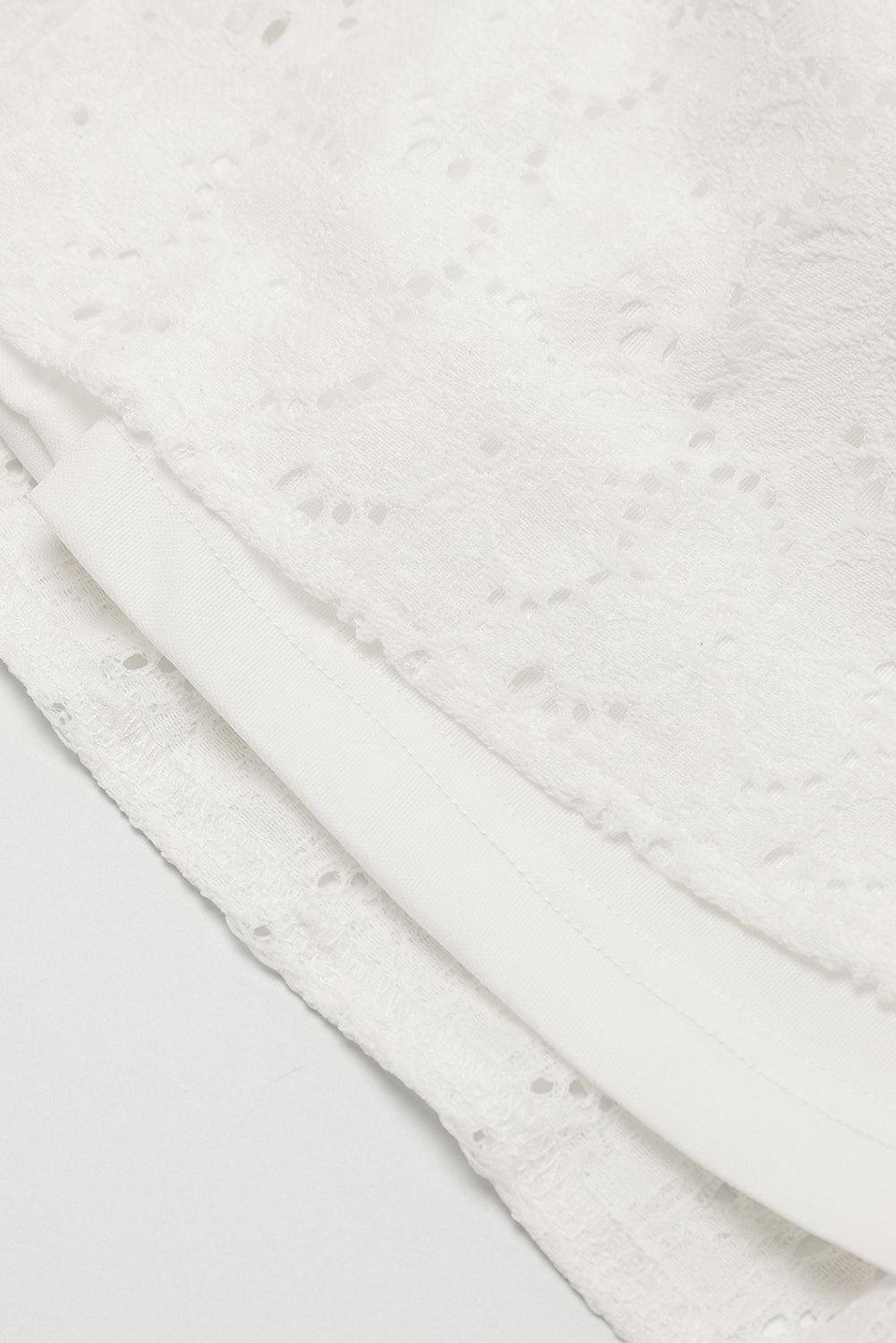 Robe en dentelle crochetée à manches courtes, élégante et féminine