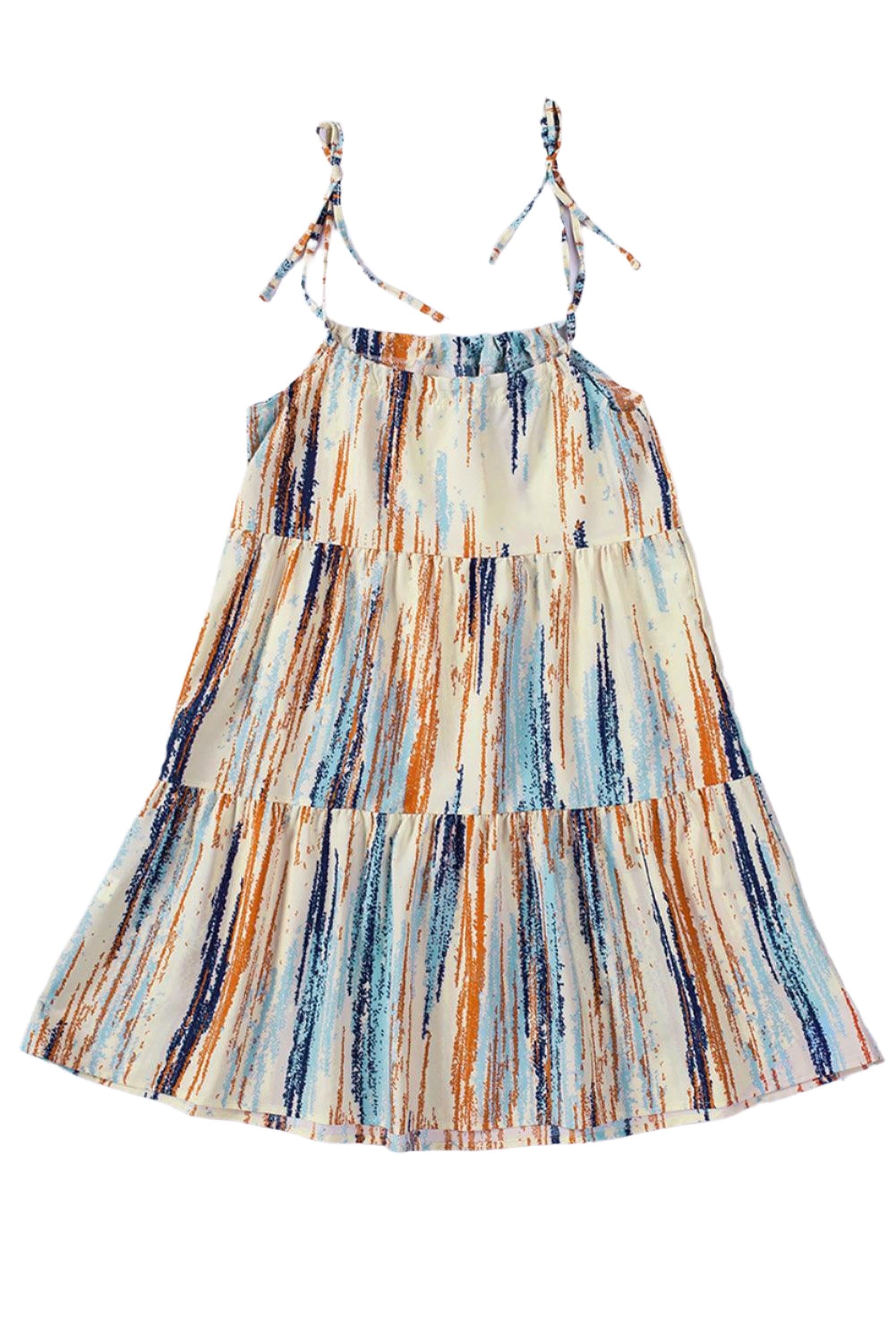 Robe droite à bretelles spaghetti, élégante et chic pour un look estival