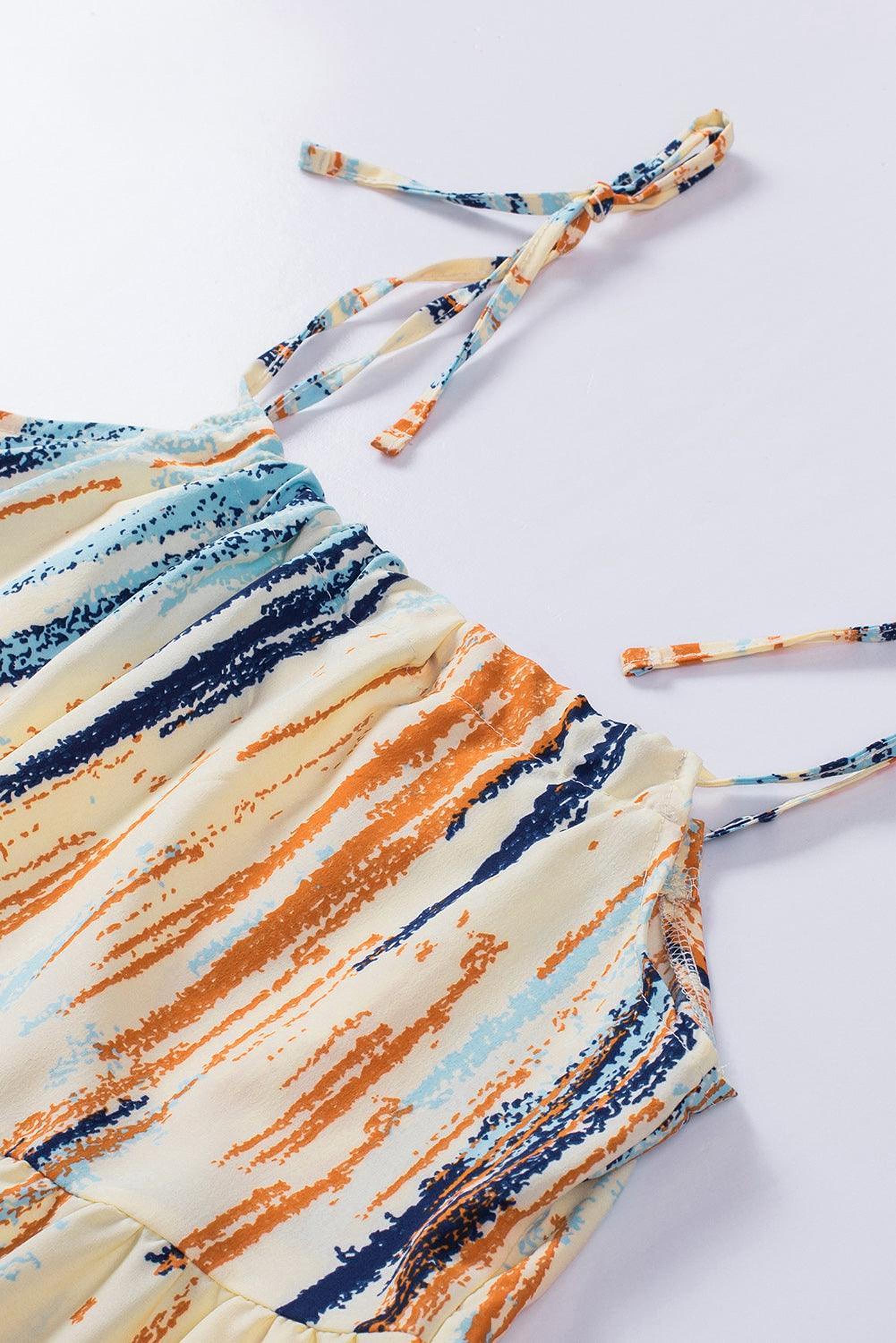 Robe droite à bretelles spaghetti, élégante et chic pour un look estival