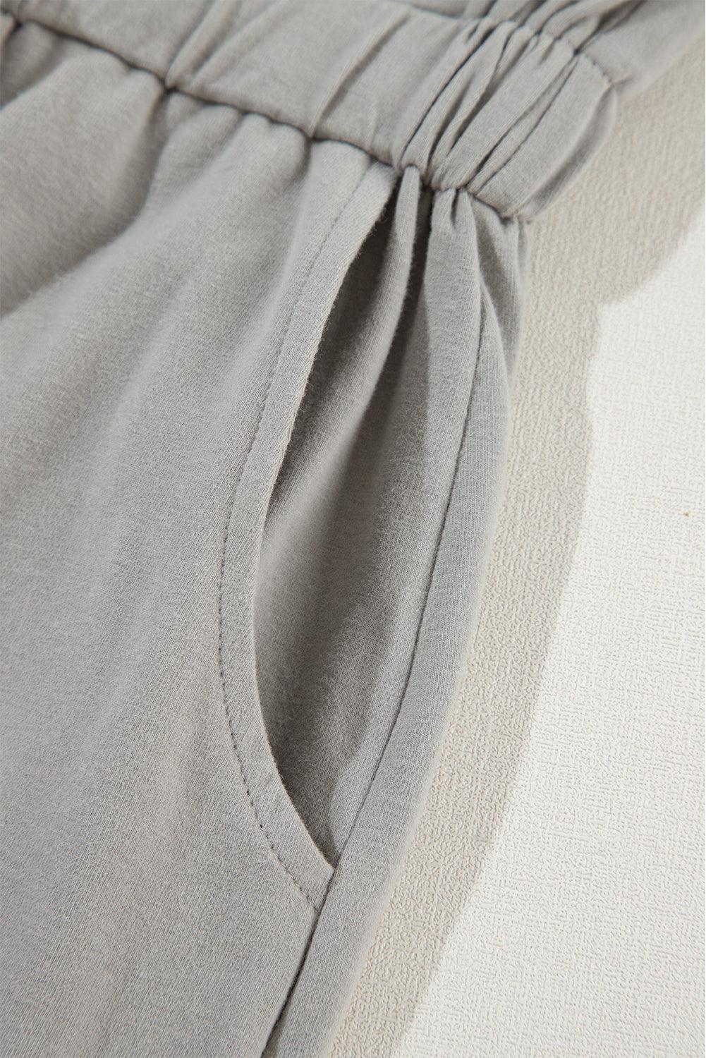 Robe mini sans manches avec cordon taille ajustable