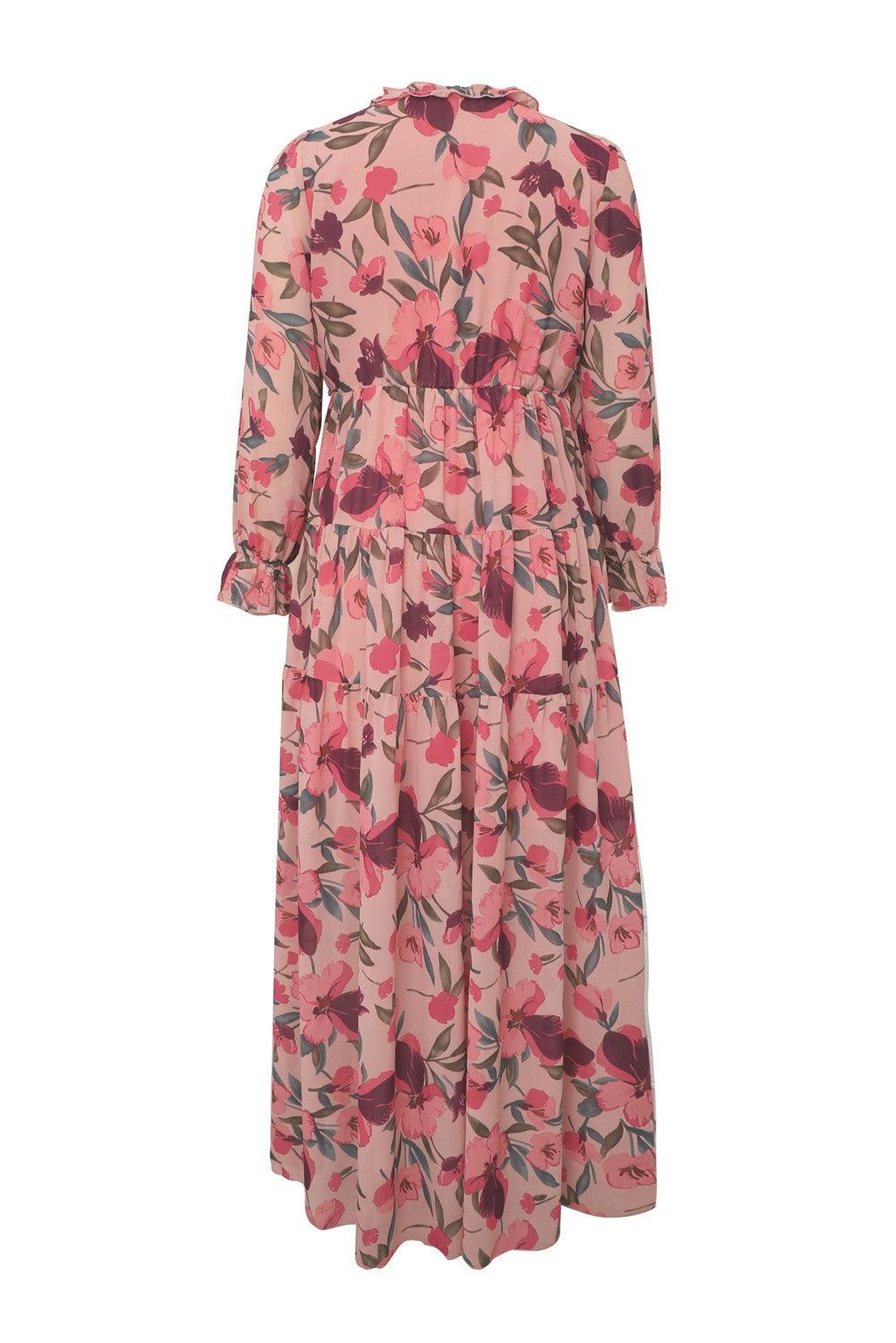 Élégance Flottante | Maxi Robe à Volants en Style Lotus