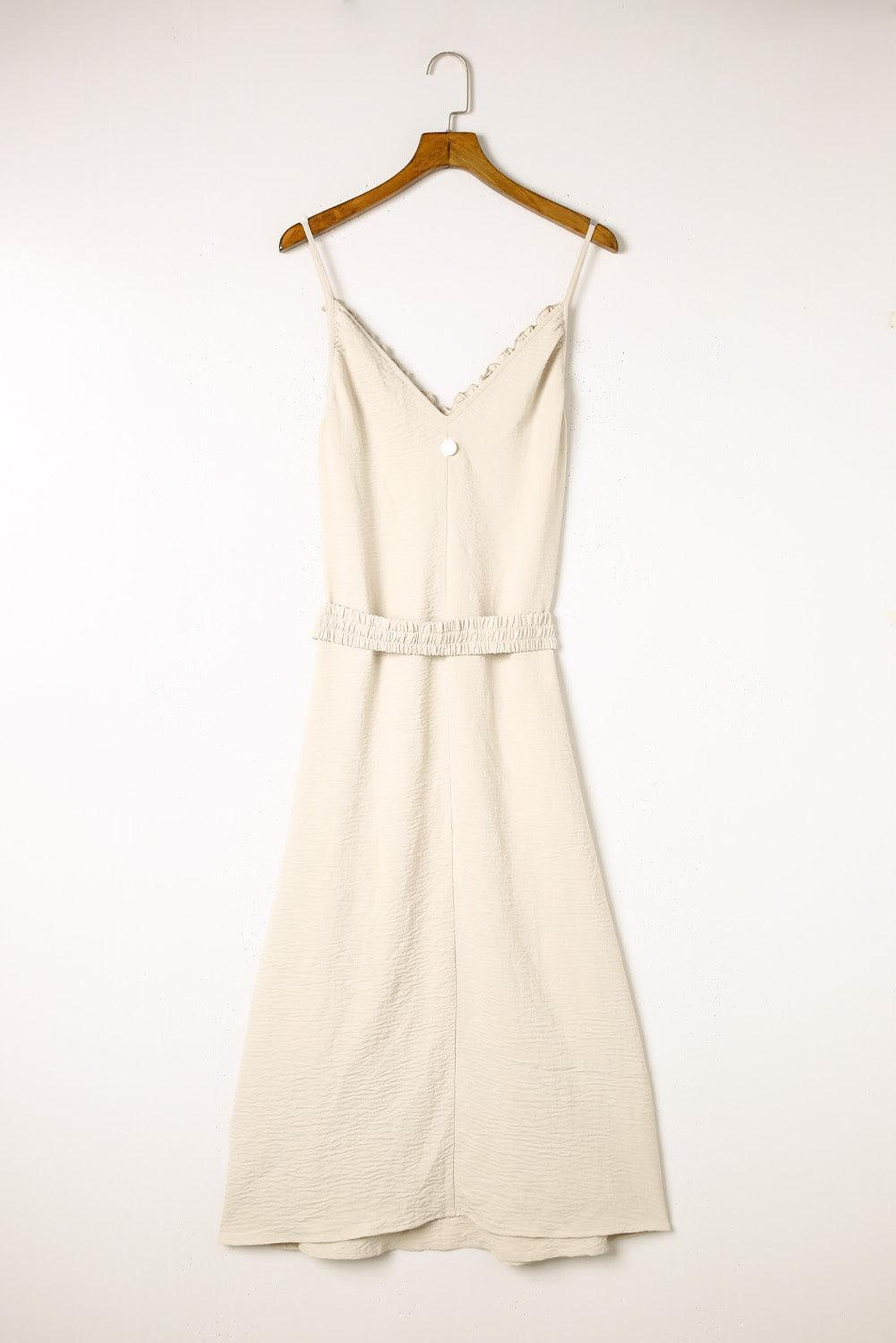 Élégance Flottante Robe | Maxi Robe Élégante avec Ceinture