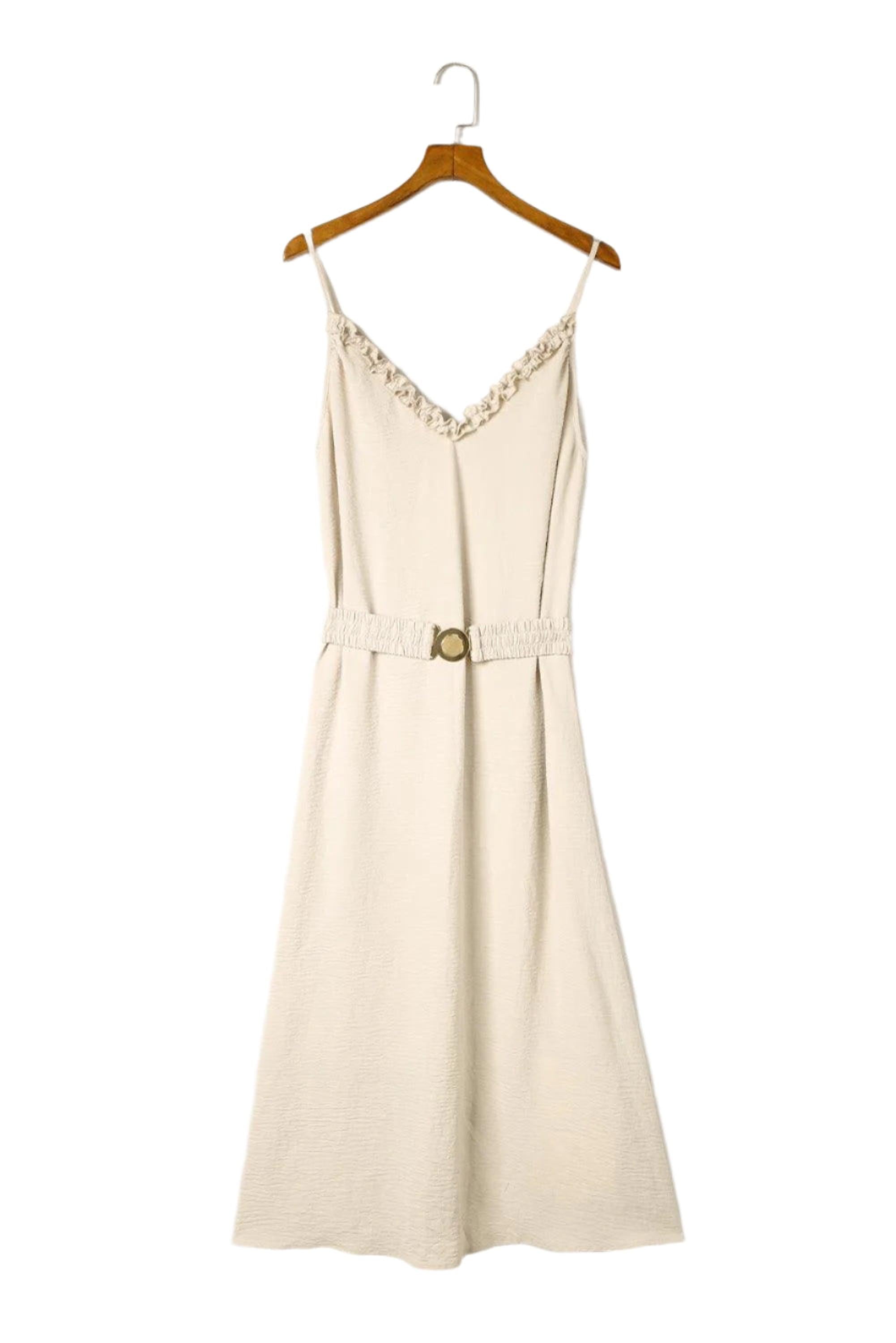 Élégance Flottante Robe | Maxi Robe Élégante avec Ceinture