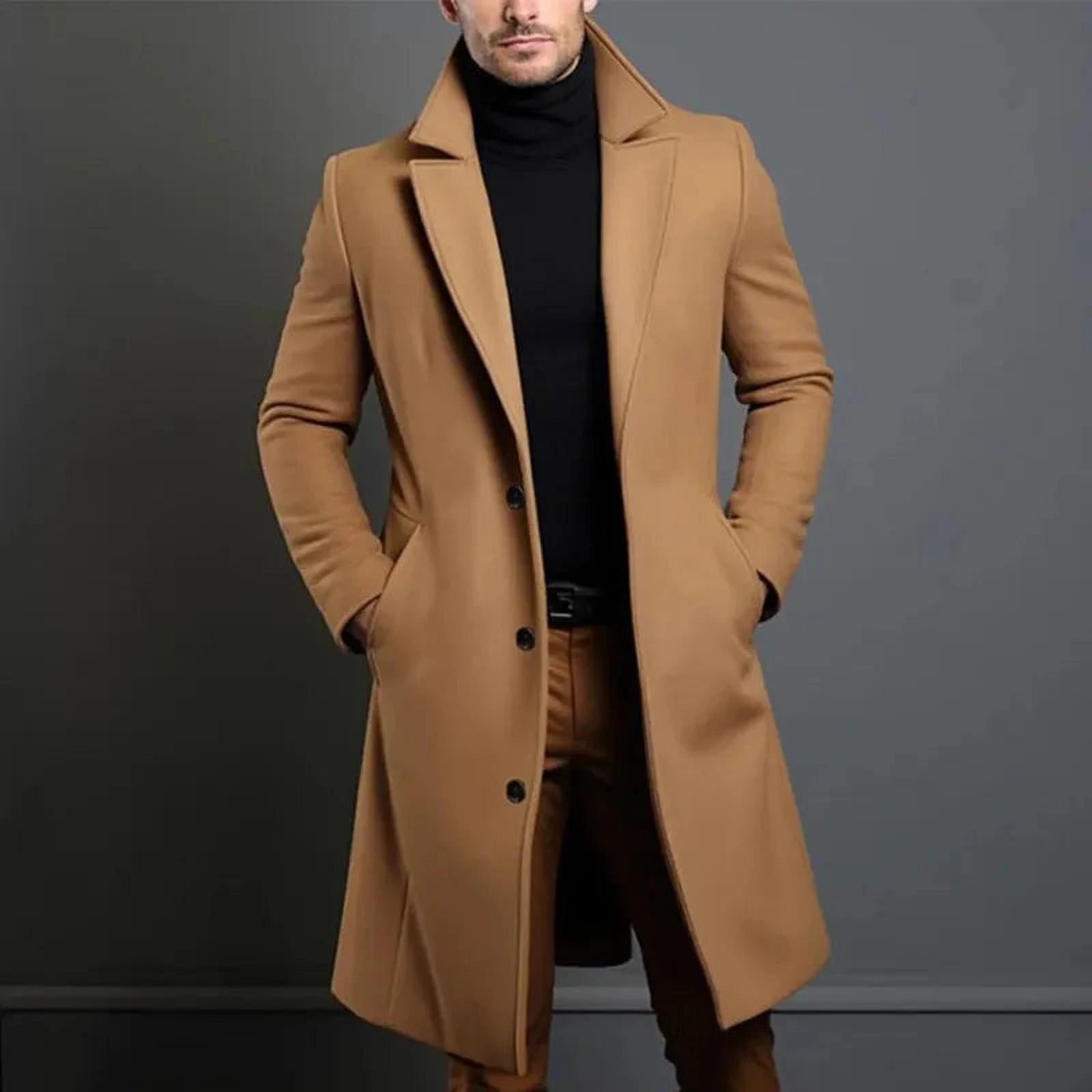 Élégance Hivernale | Manteau Classique Homme pour un Hiver Chic