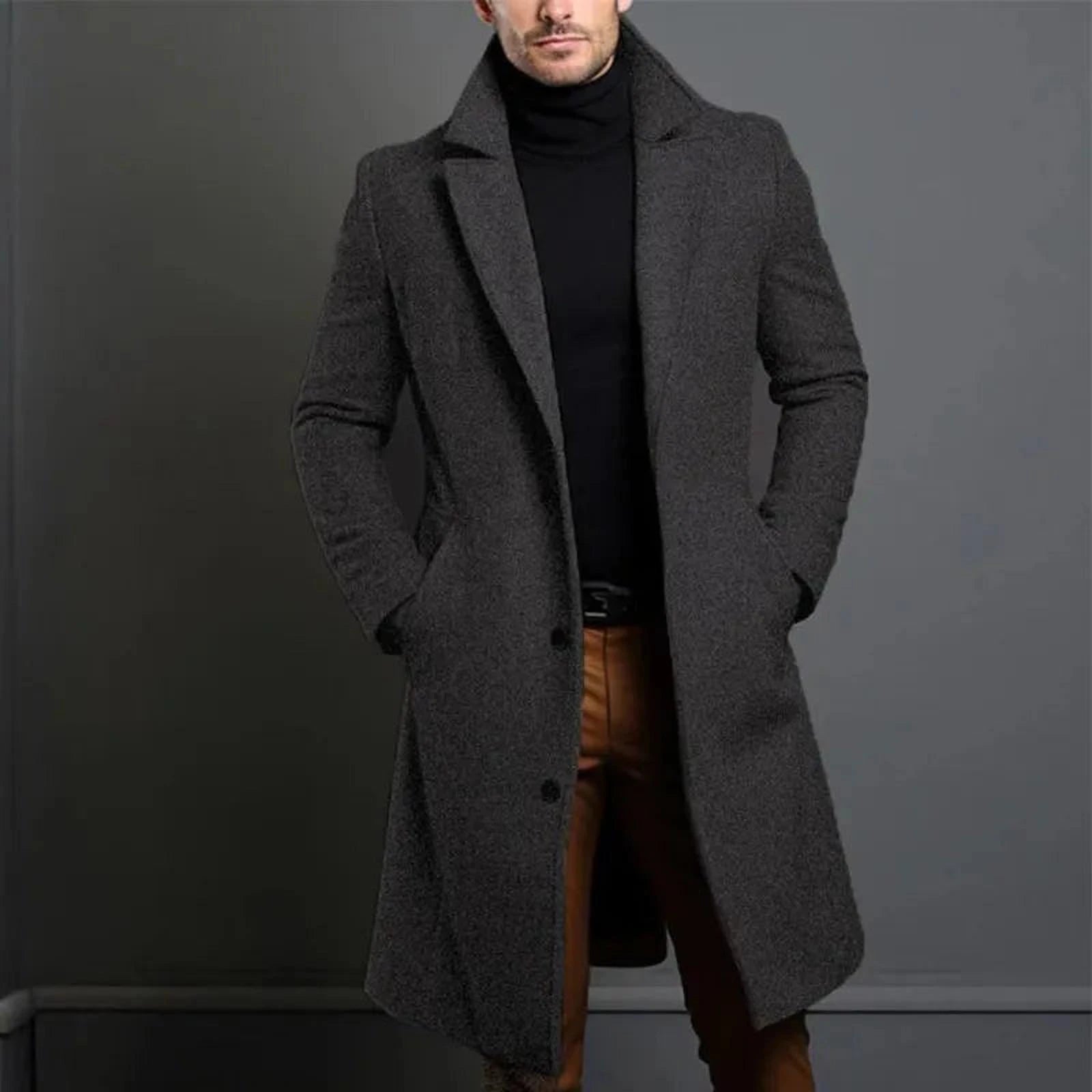 Élégance Hivernale | Manteau Classique Homme pour un Hiver Chic