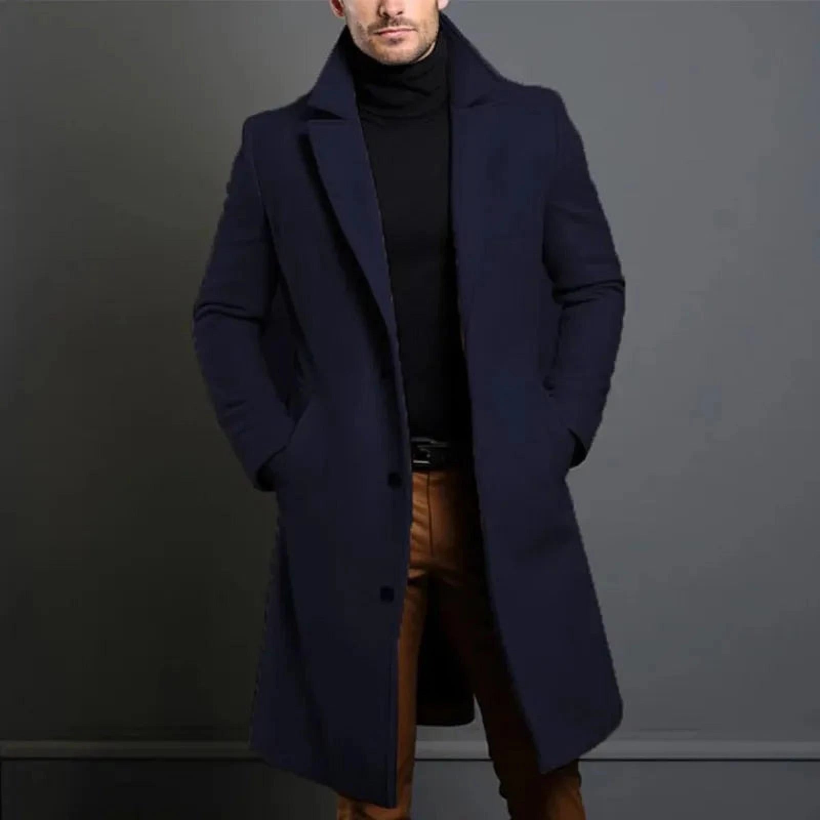 Élégance Hivernale | Manteau Classique Homme pour un Hiver Chic