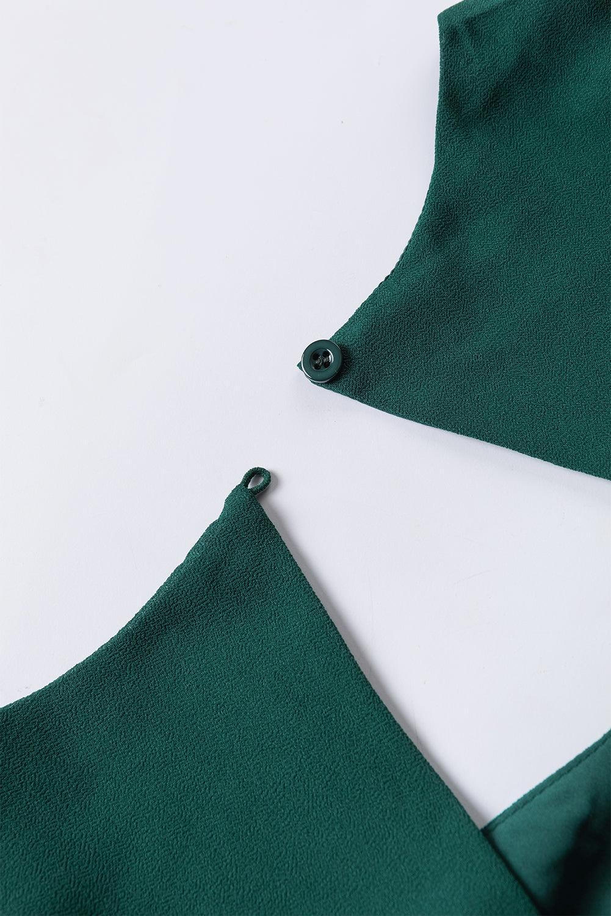 Élégance Plissée | Robe Midi Dos Ouvert à Volants