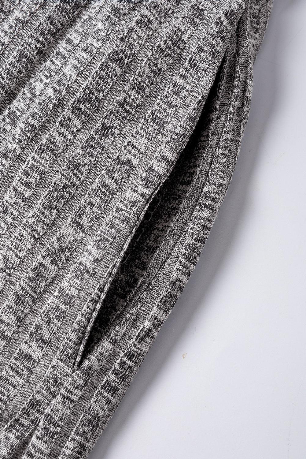 Robe midi rayée avec texture, coupe en ligne A