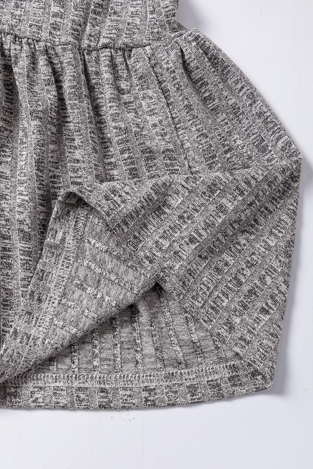 Robe midi rayée avec texture, coupe en ligne A