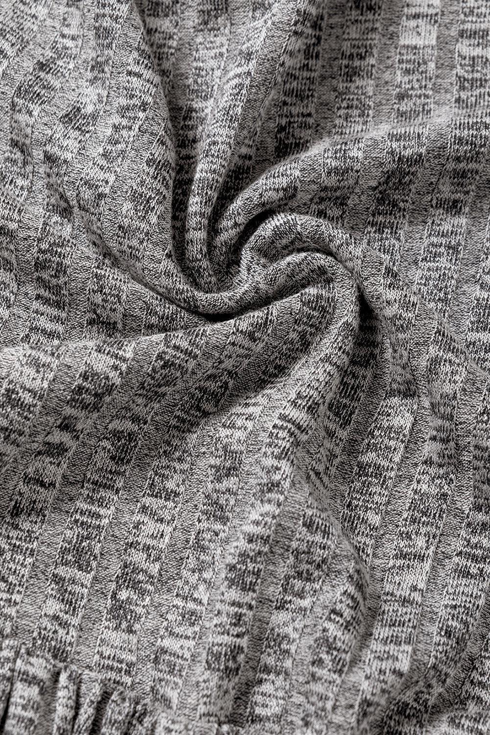 Robe midi rayée avec texture, coupe en ligne A