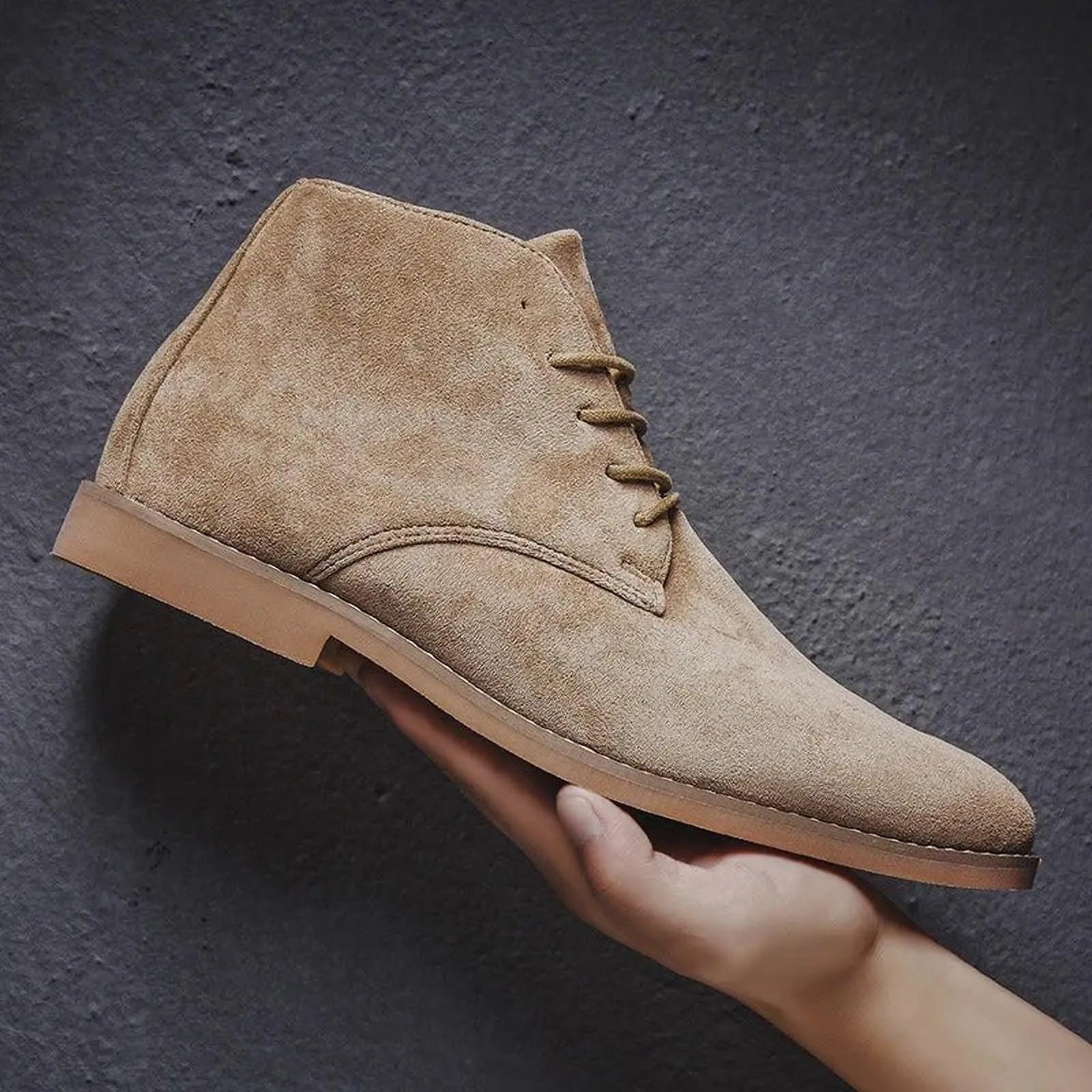 Élégance Tempétueuse | Bottes en Daim pour Hommes