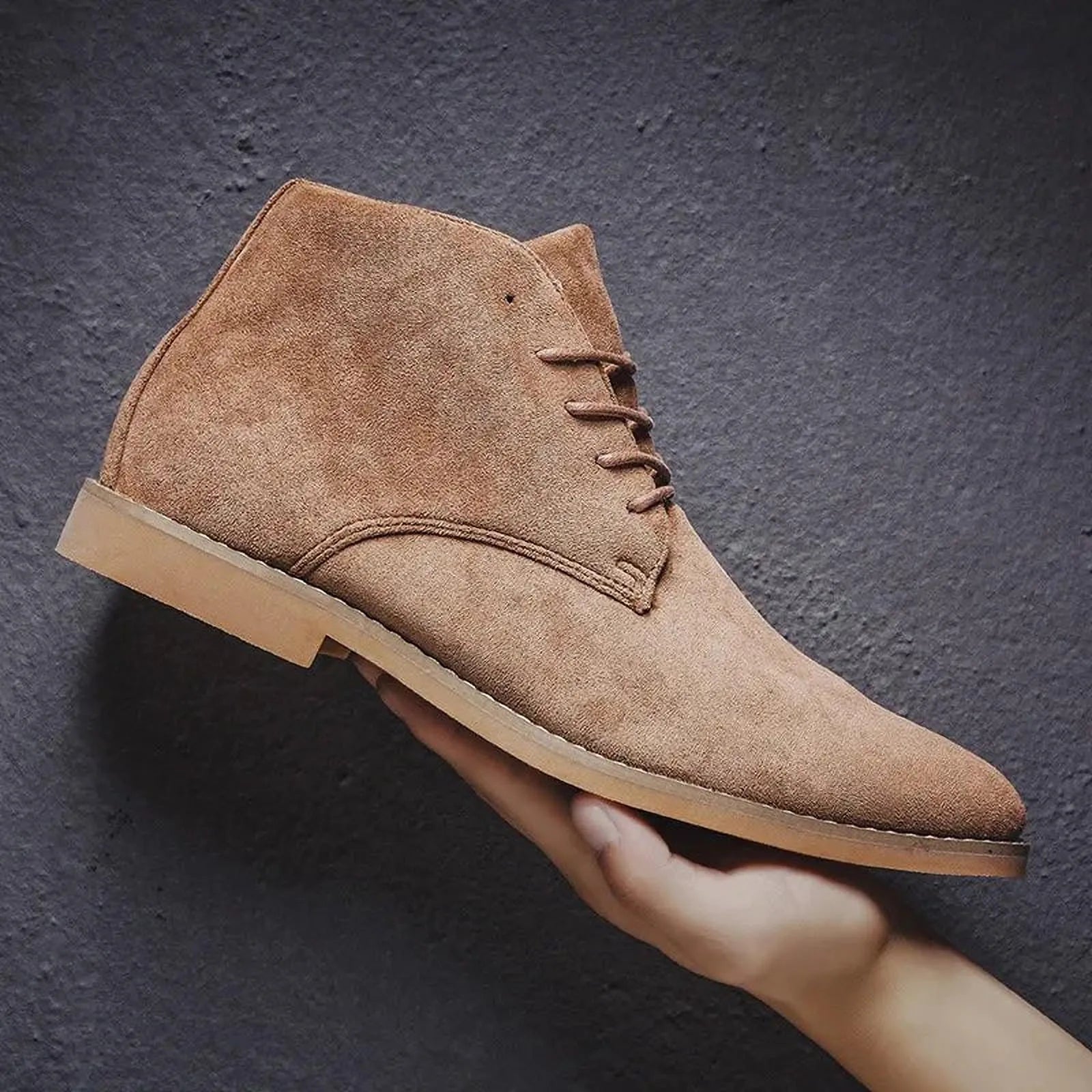 Élégance Tempétueuse | Bottes en Daim pour Hommes