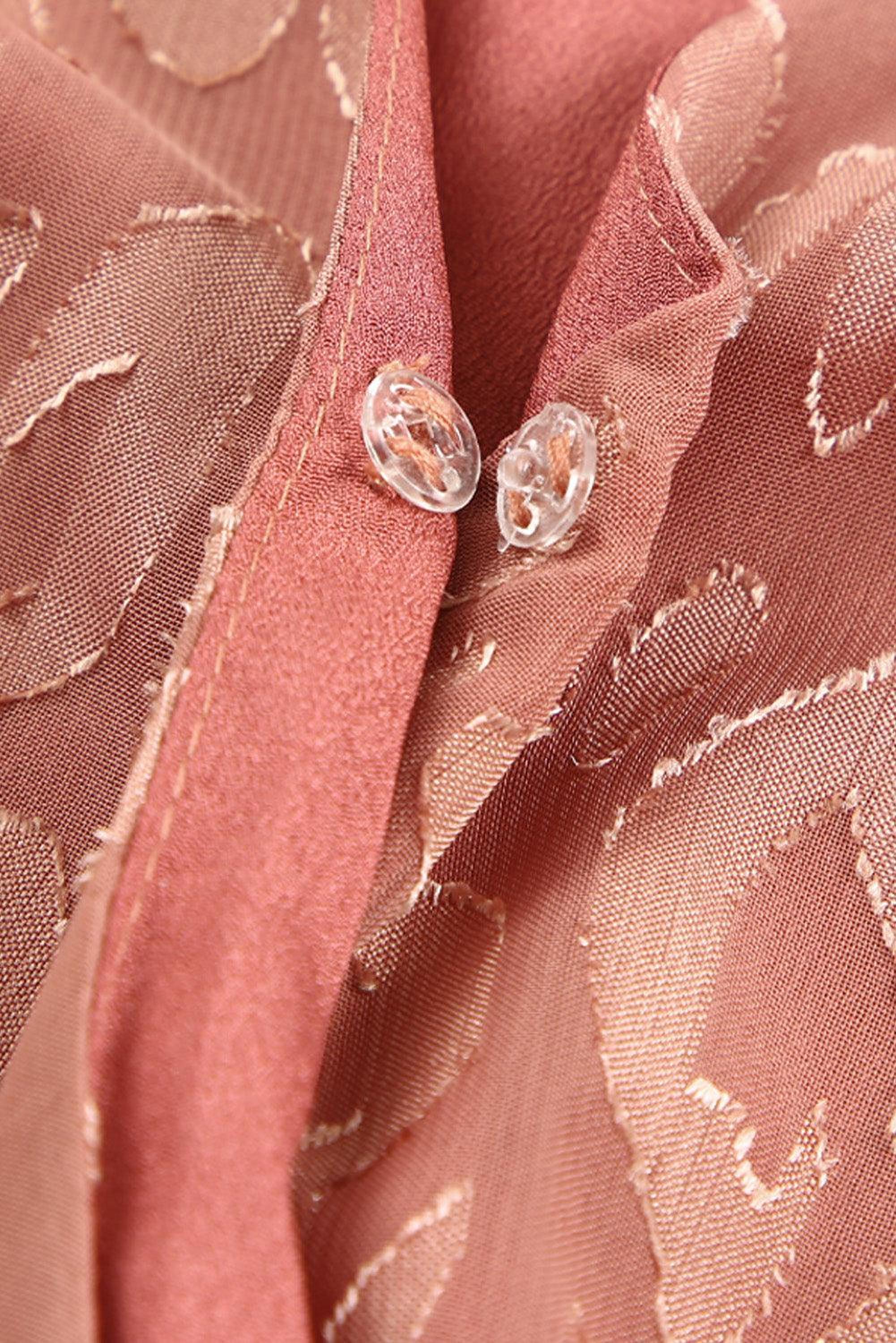 Robe portefeuille jacquard avec imprimé léopard élégante