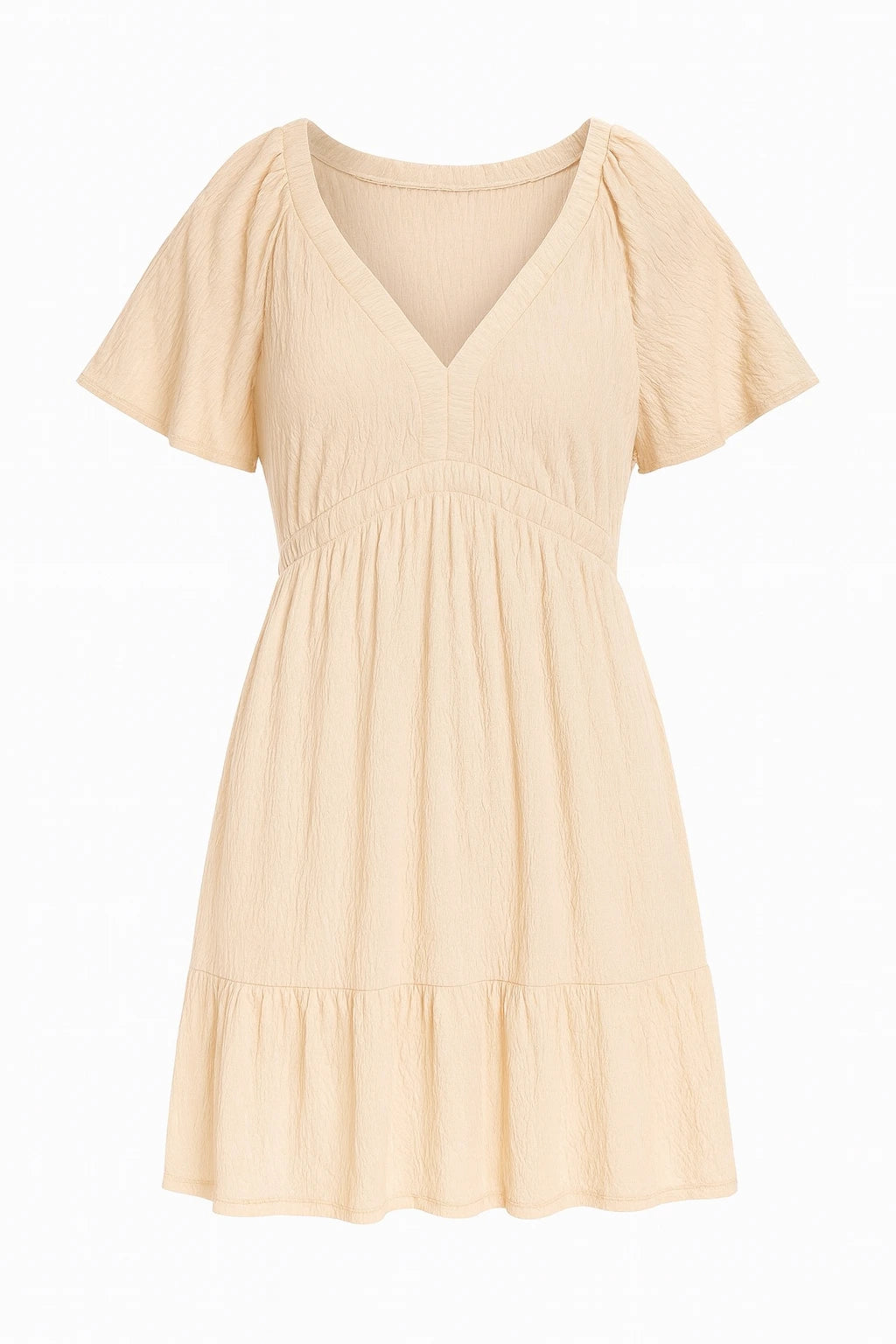Mini-Robe Audacieuse | Texture originale avec encolure en V et dos découpé
