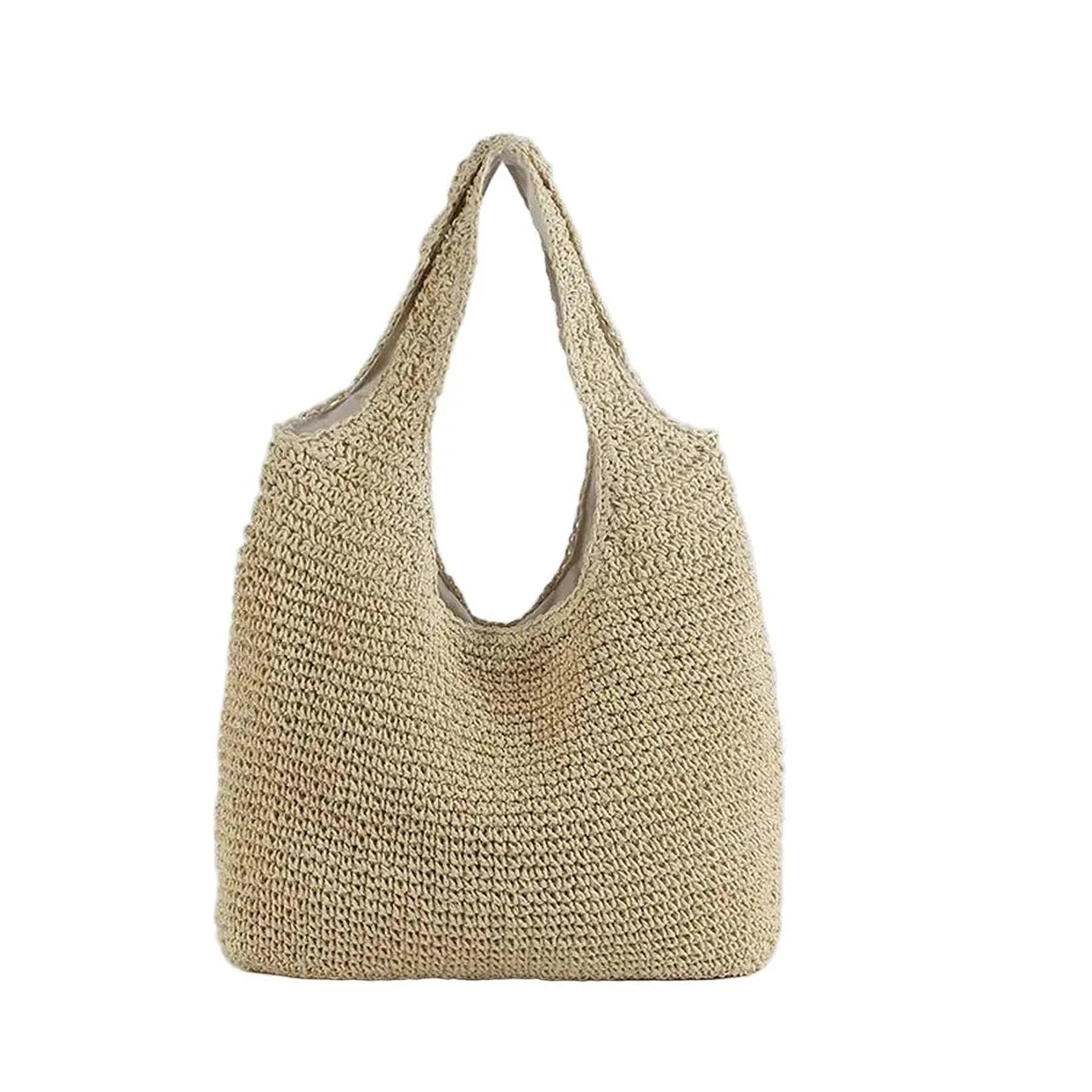Panier de Soleil | Élégant Sac de Plage en Paille pour Femmes