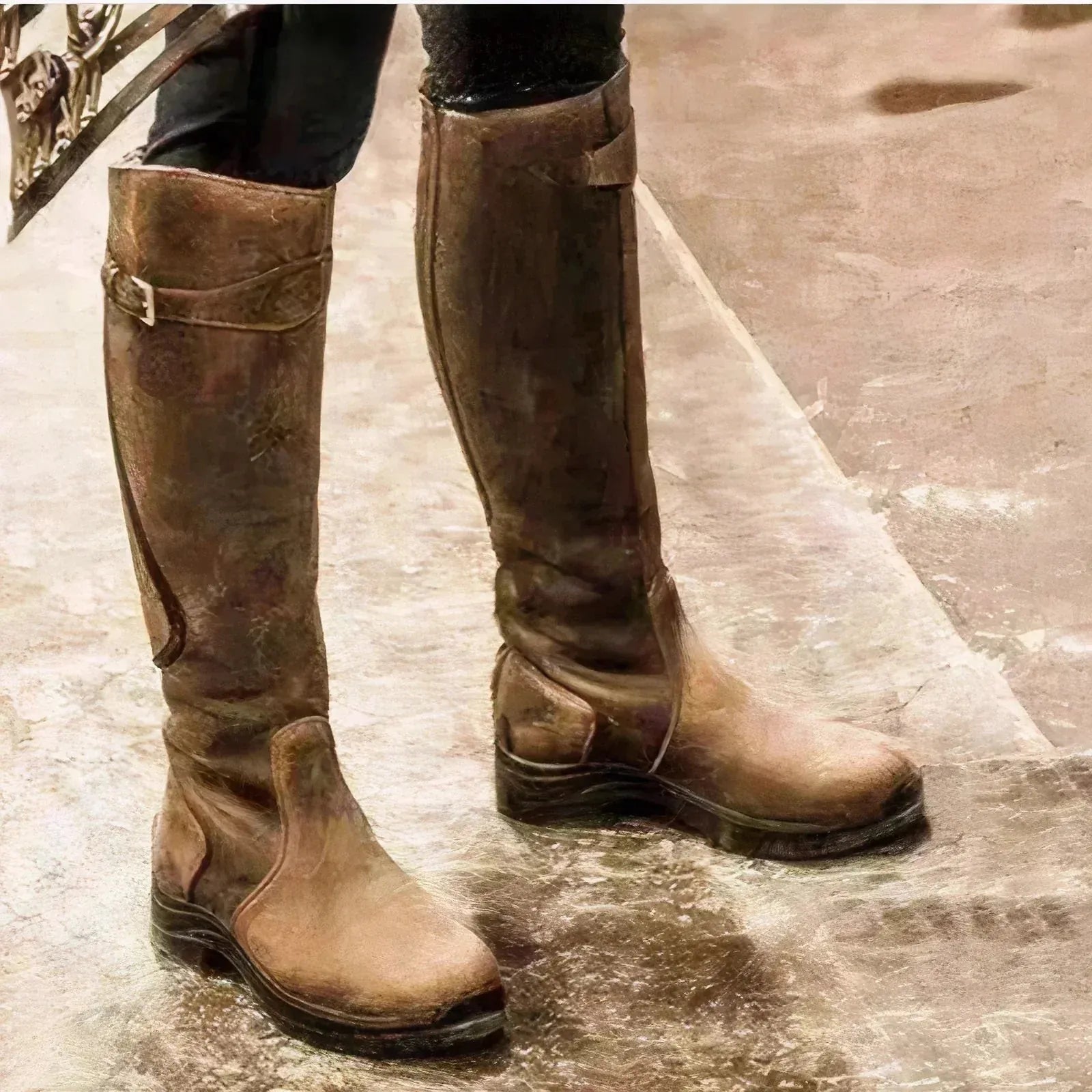 Pluie Élégante | Bottes Imperméables avec Boucles pour Élégance et Confort sous la Pluie