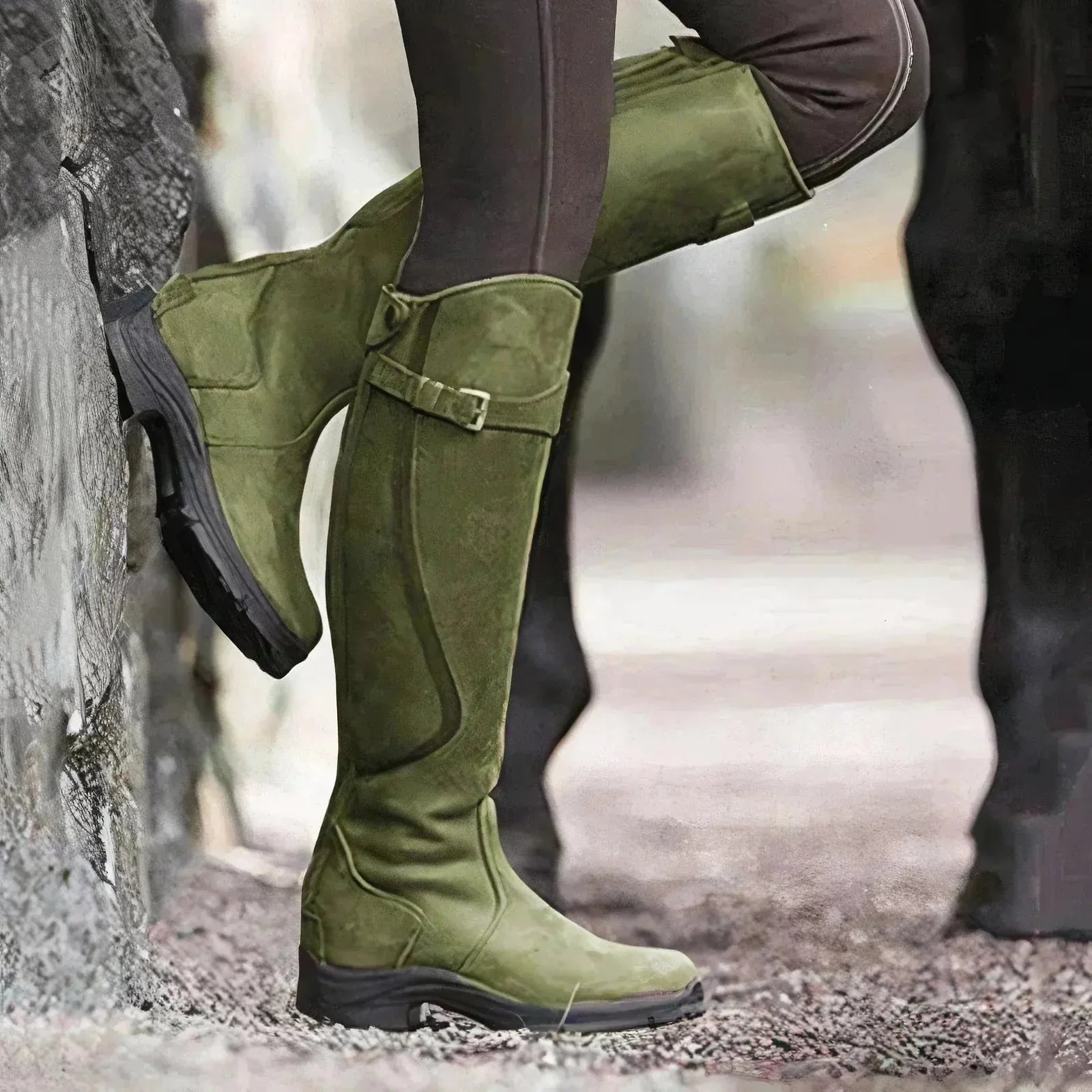 Pluie Élégante | Bottes Imperméables avec Boucles pour Élégance et Confort sous la Pluie