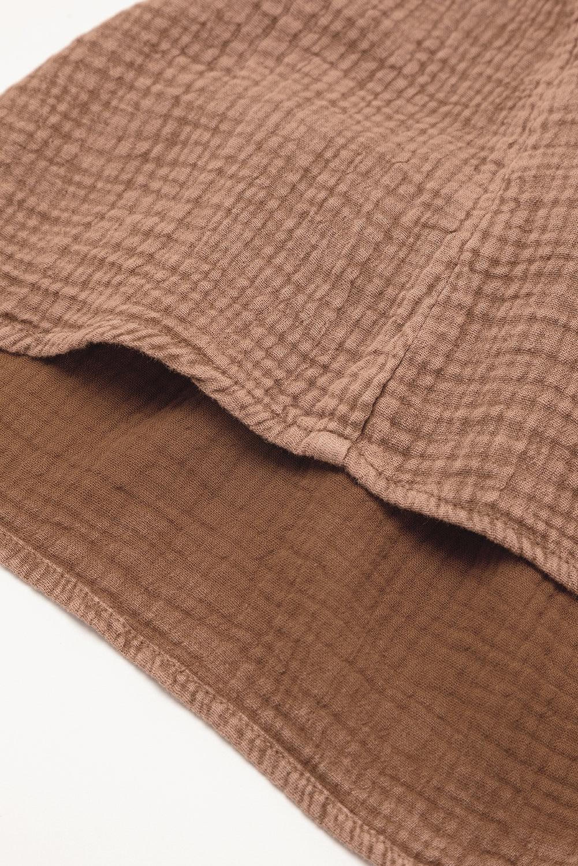 Robe patchwork en crêpe avec franges élégantes