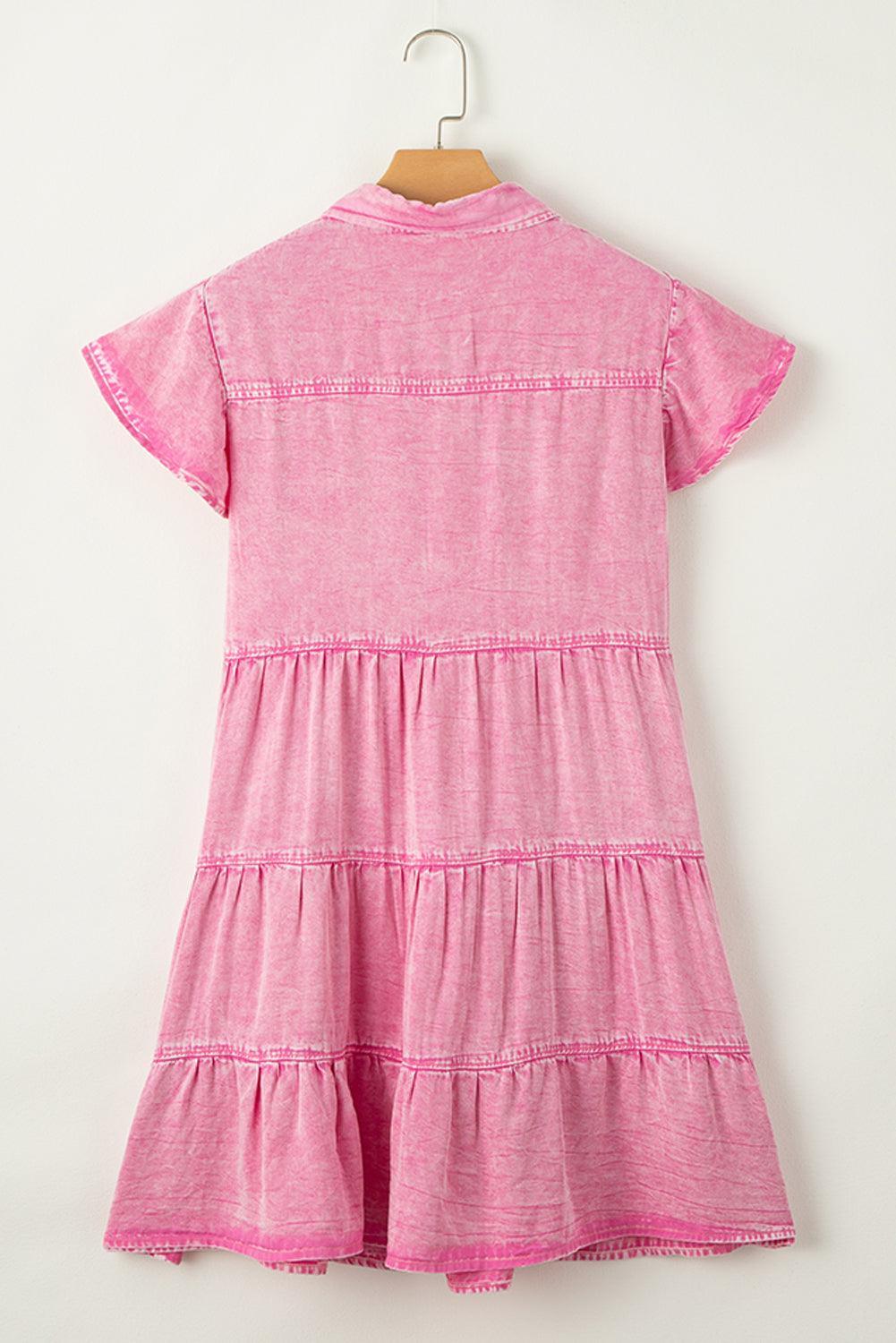 Robe élégante en denim avec un style minéral lavé