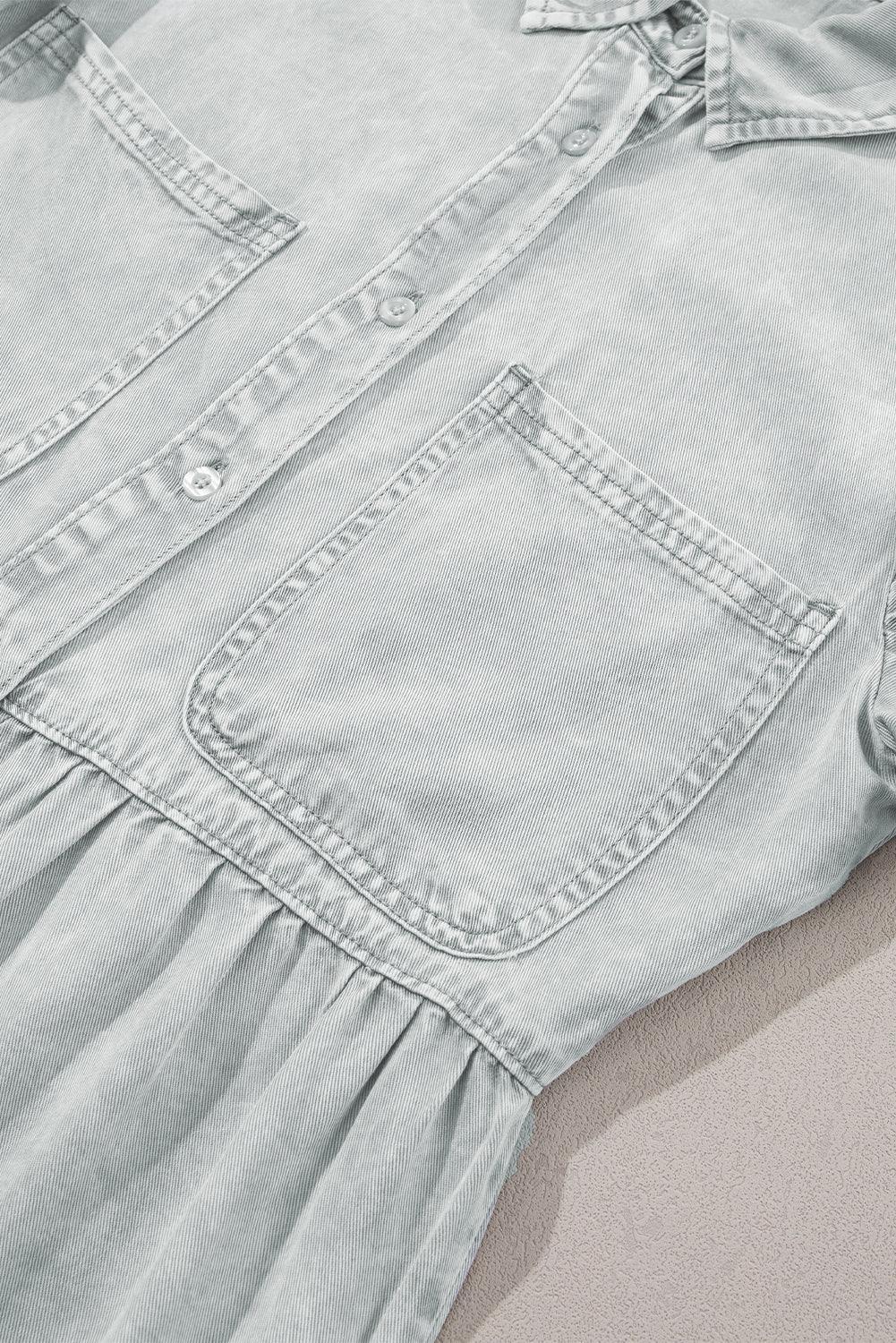Robe élégante en denim avec un style minéral lavé