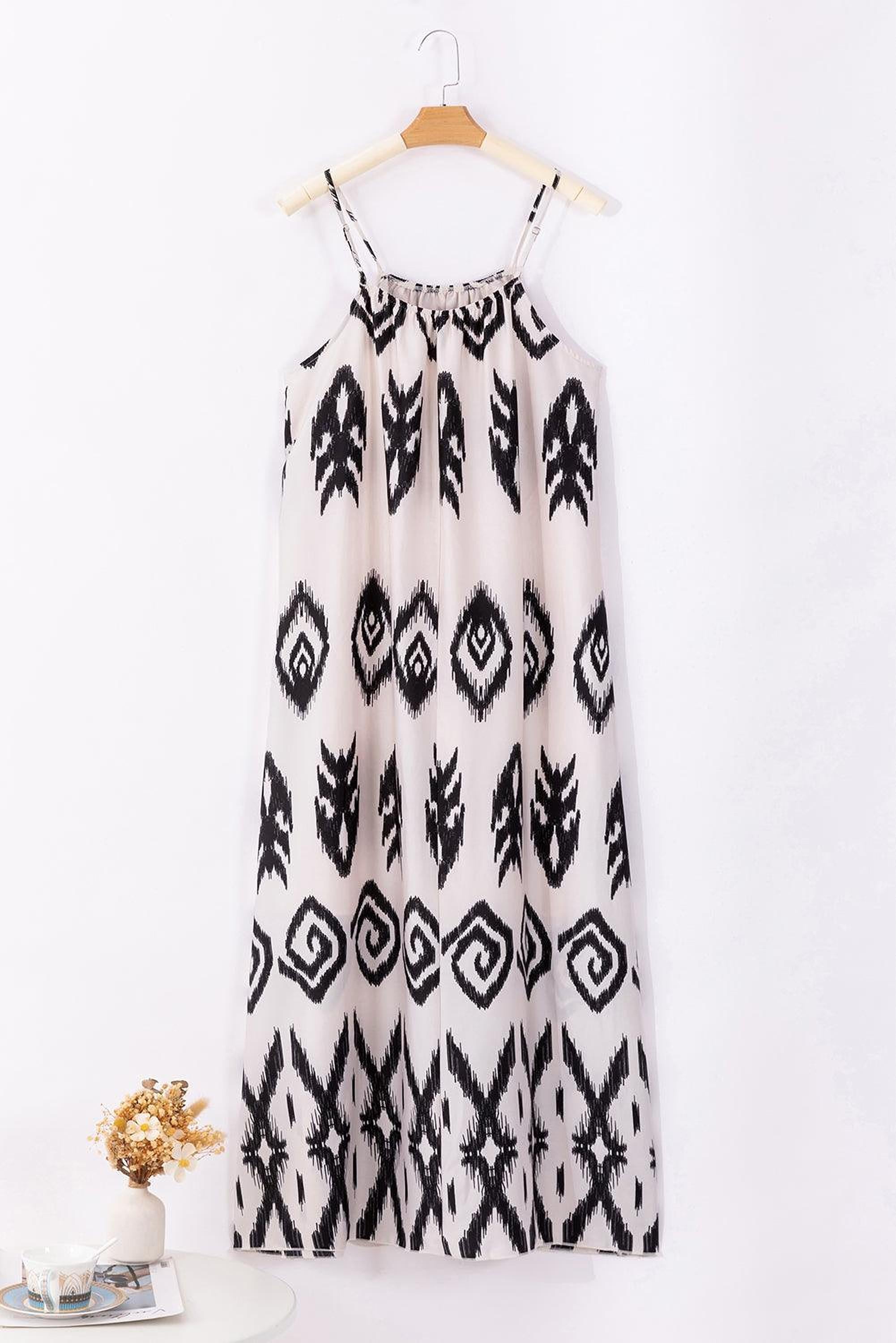Robe d'été avec imprimé aztec élégante pour un style boho