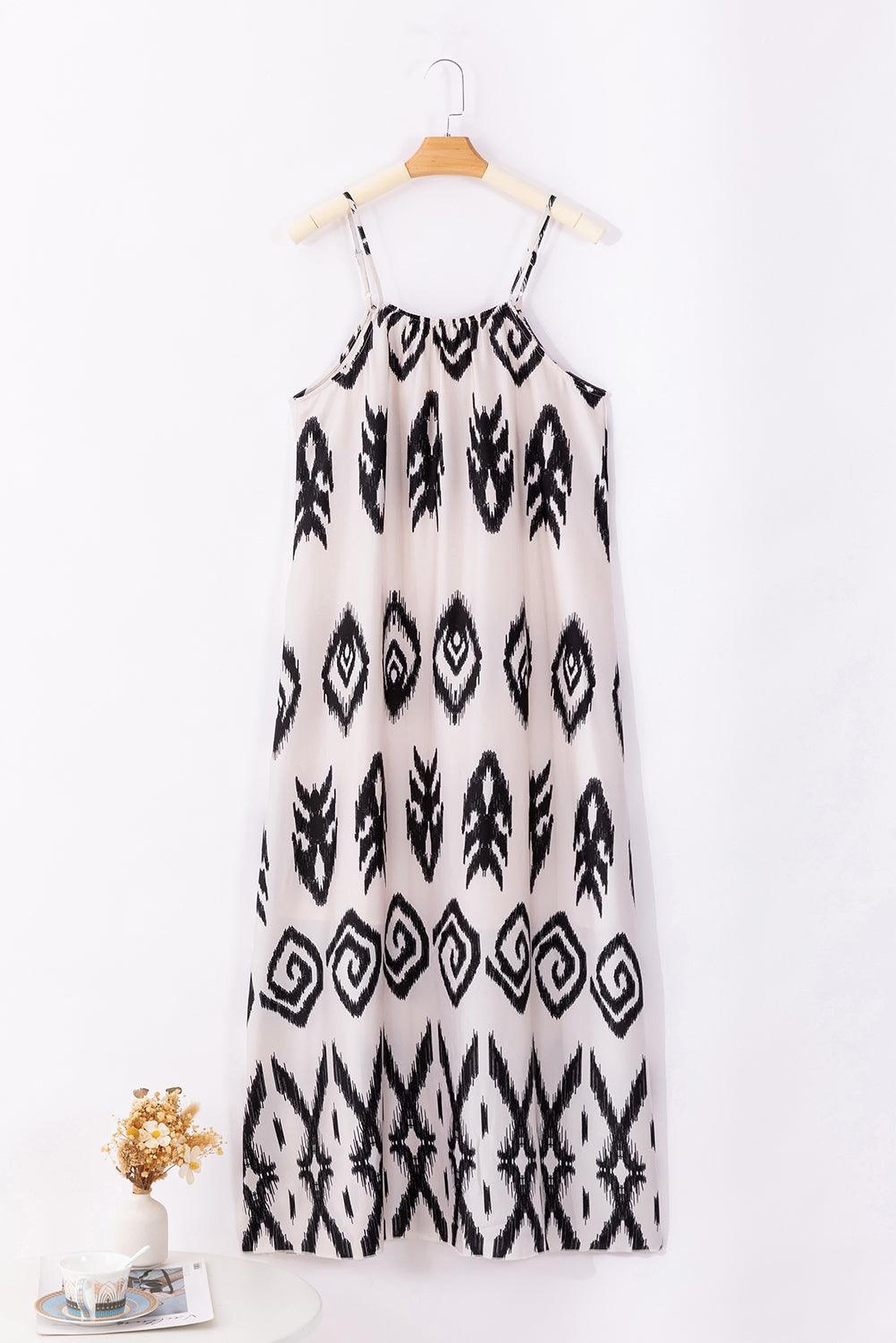 Robe d'été avec imprimé aztec élégante pour un style boho