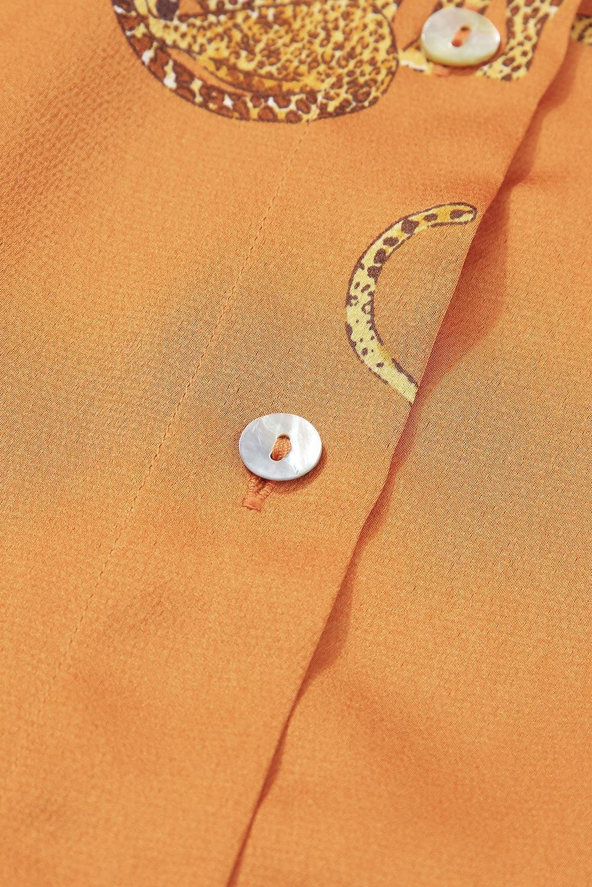 Robe-chemise à boutons avec imprimé léopard élégant