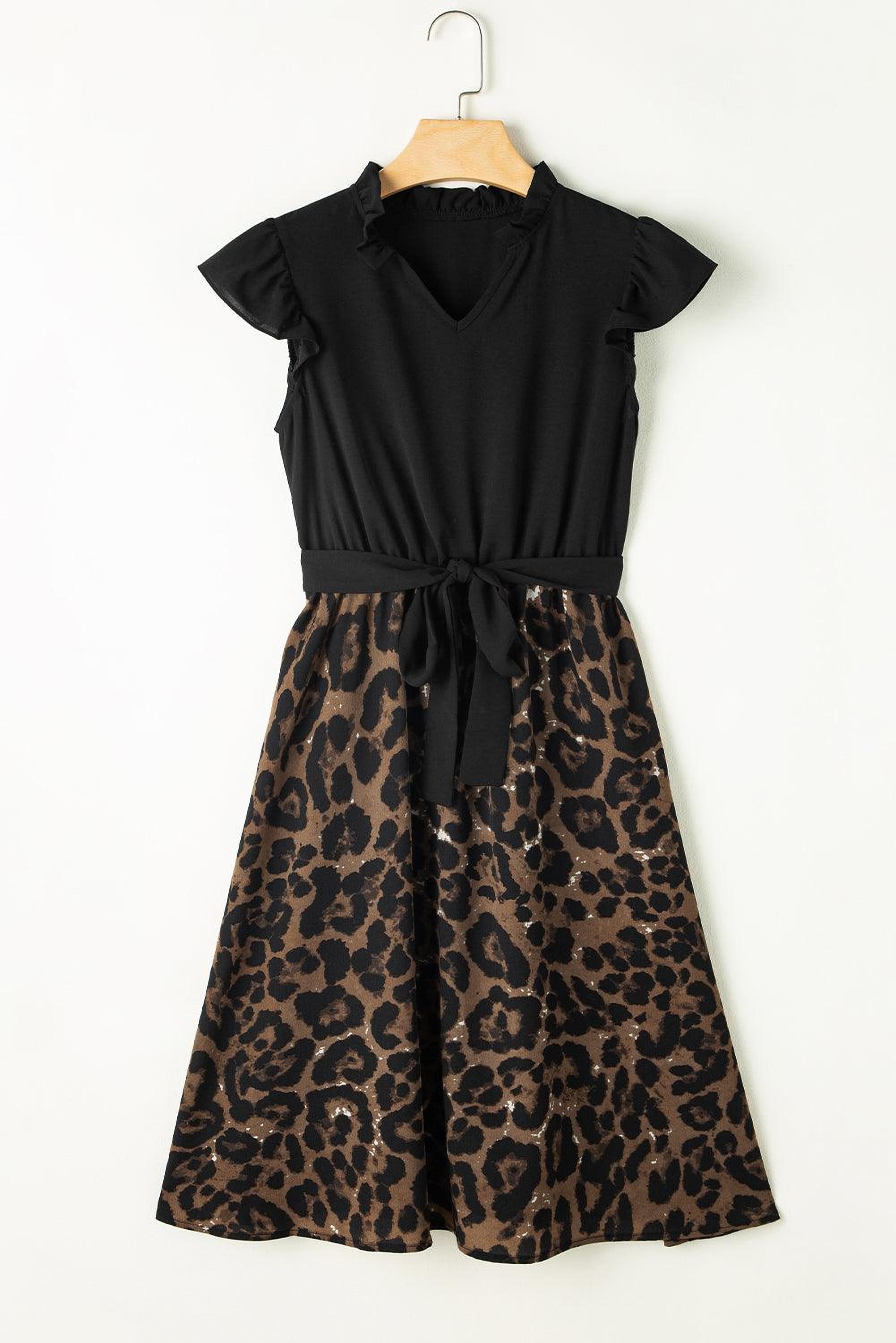 Mini robe avec motif panthère pour un style audacieux