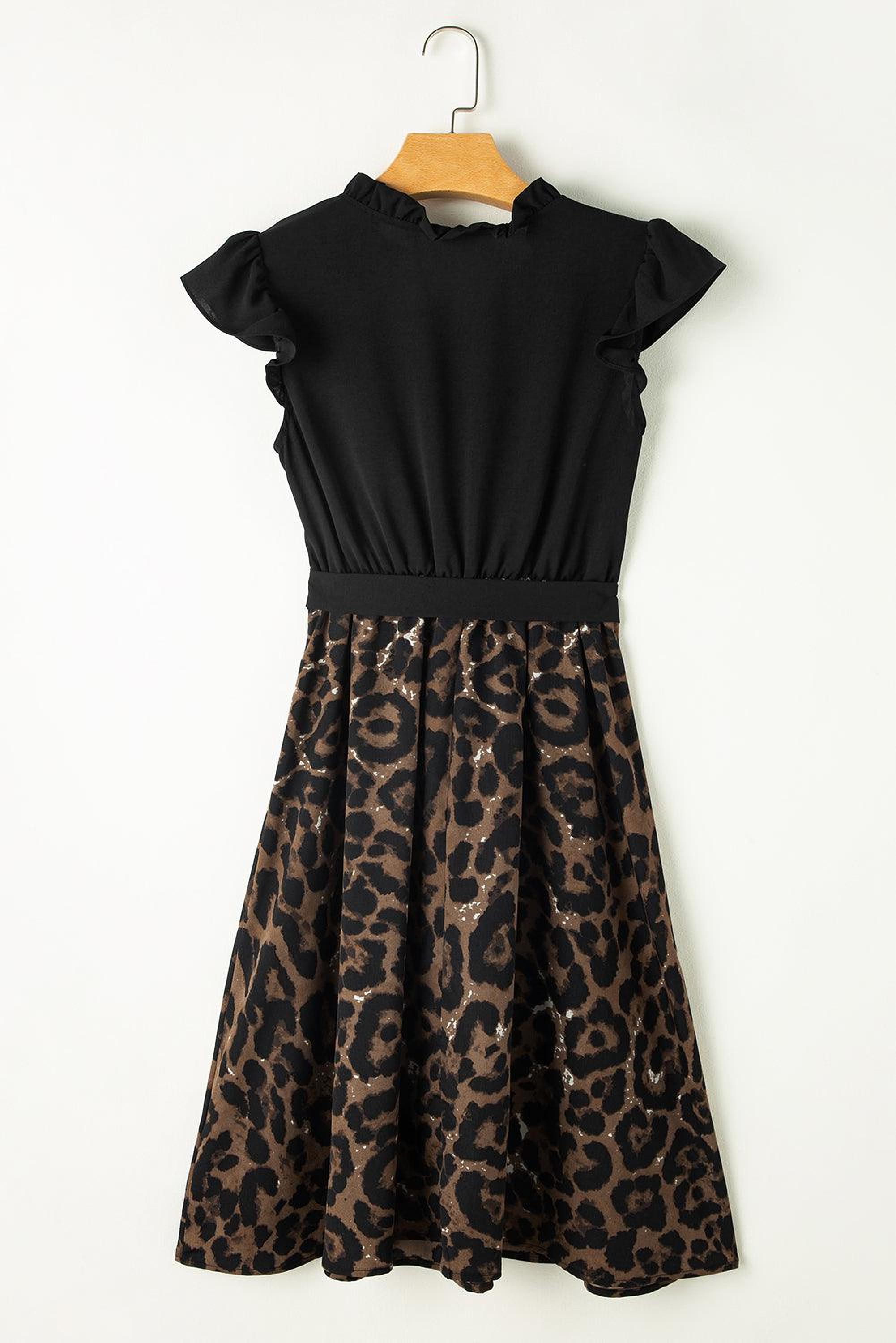 Mini robe avec motif panthère pour un style audacieux