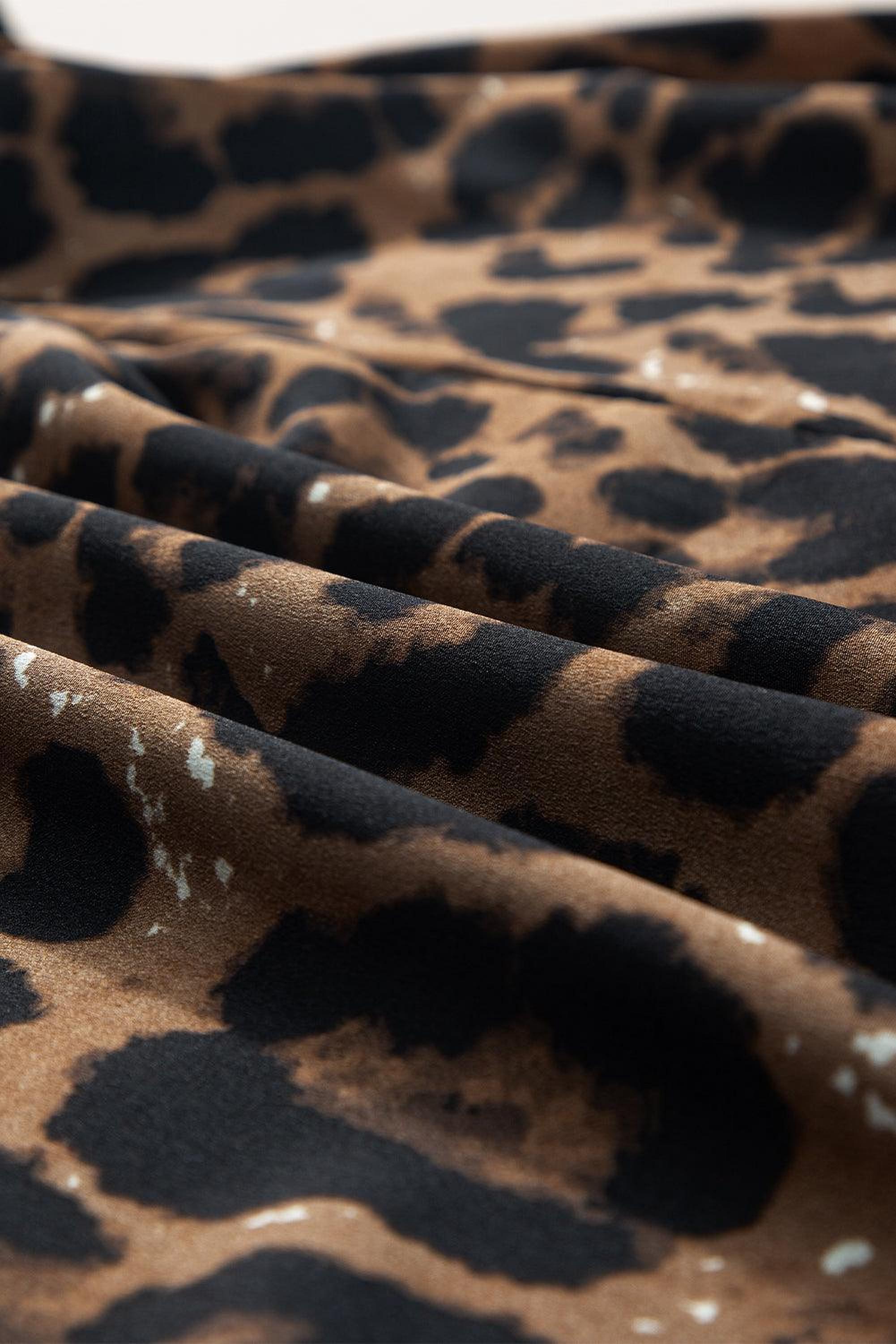 Mini robe avec motif panthère pour un style audacieux