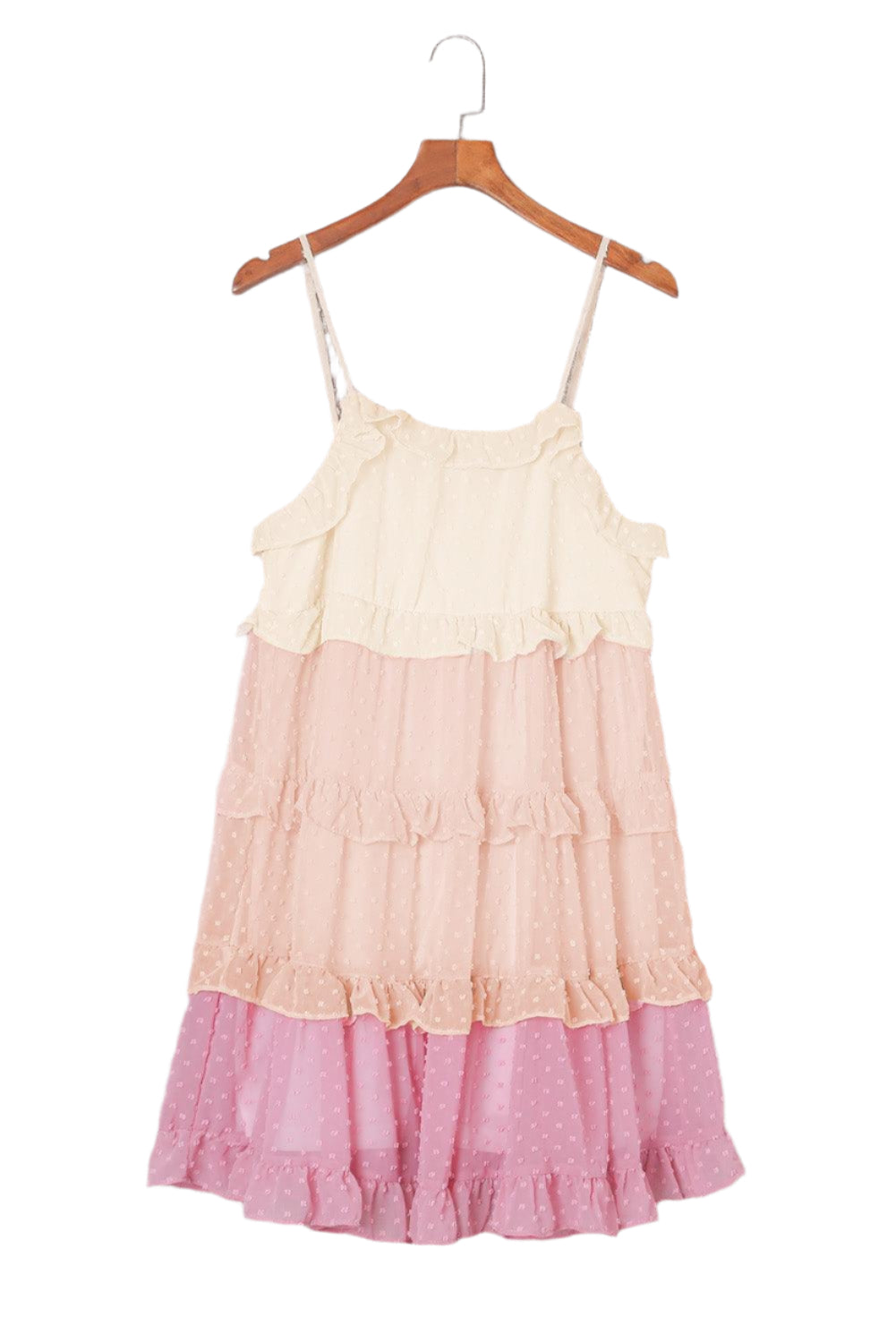 Mini-robe suisse à pois avec volant élégant