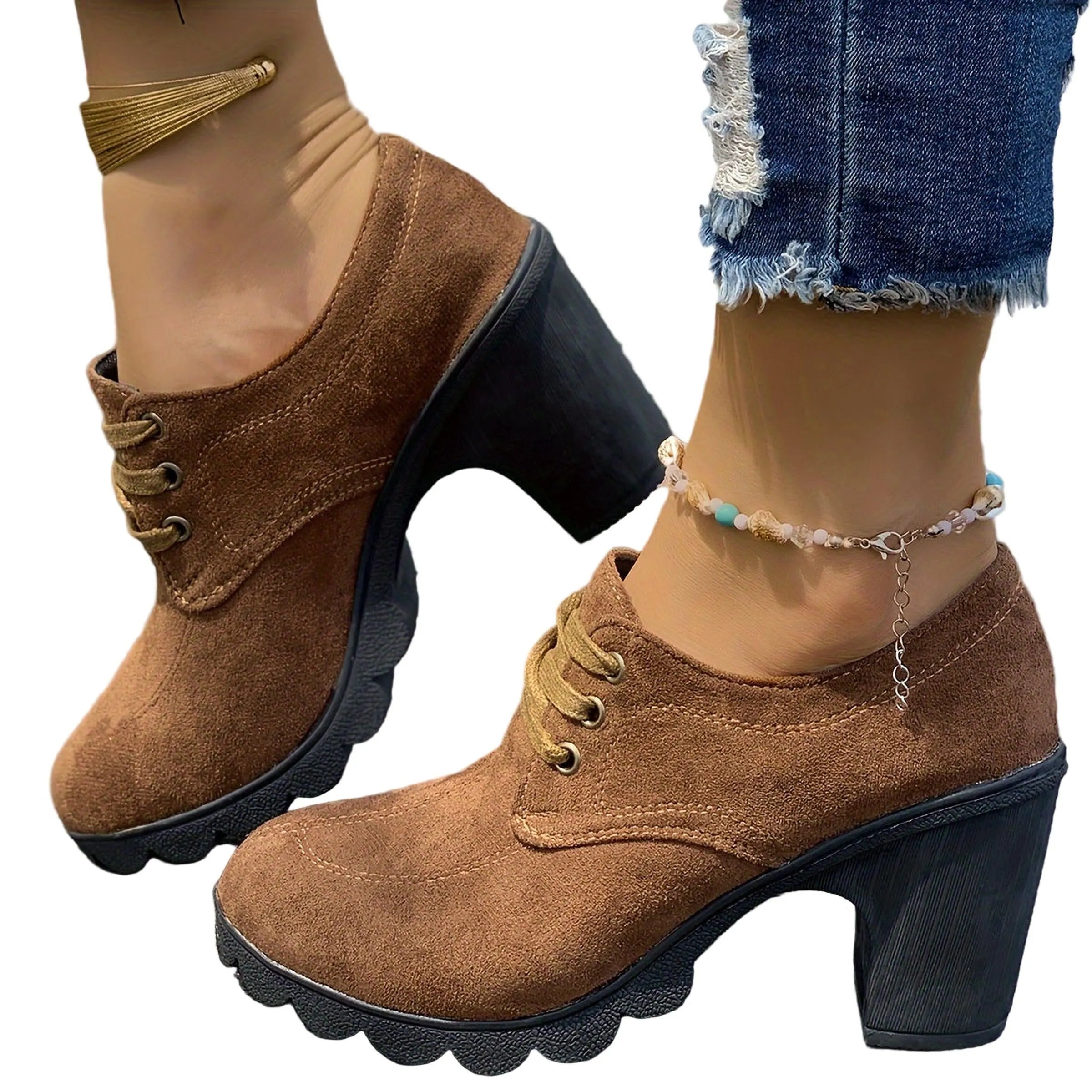 Vintage Chic | Bottines Retro Confortables avec Talon Bloc